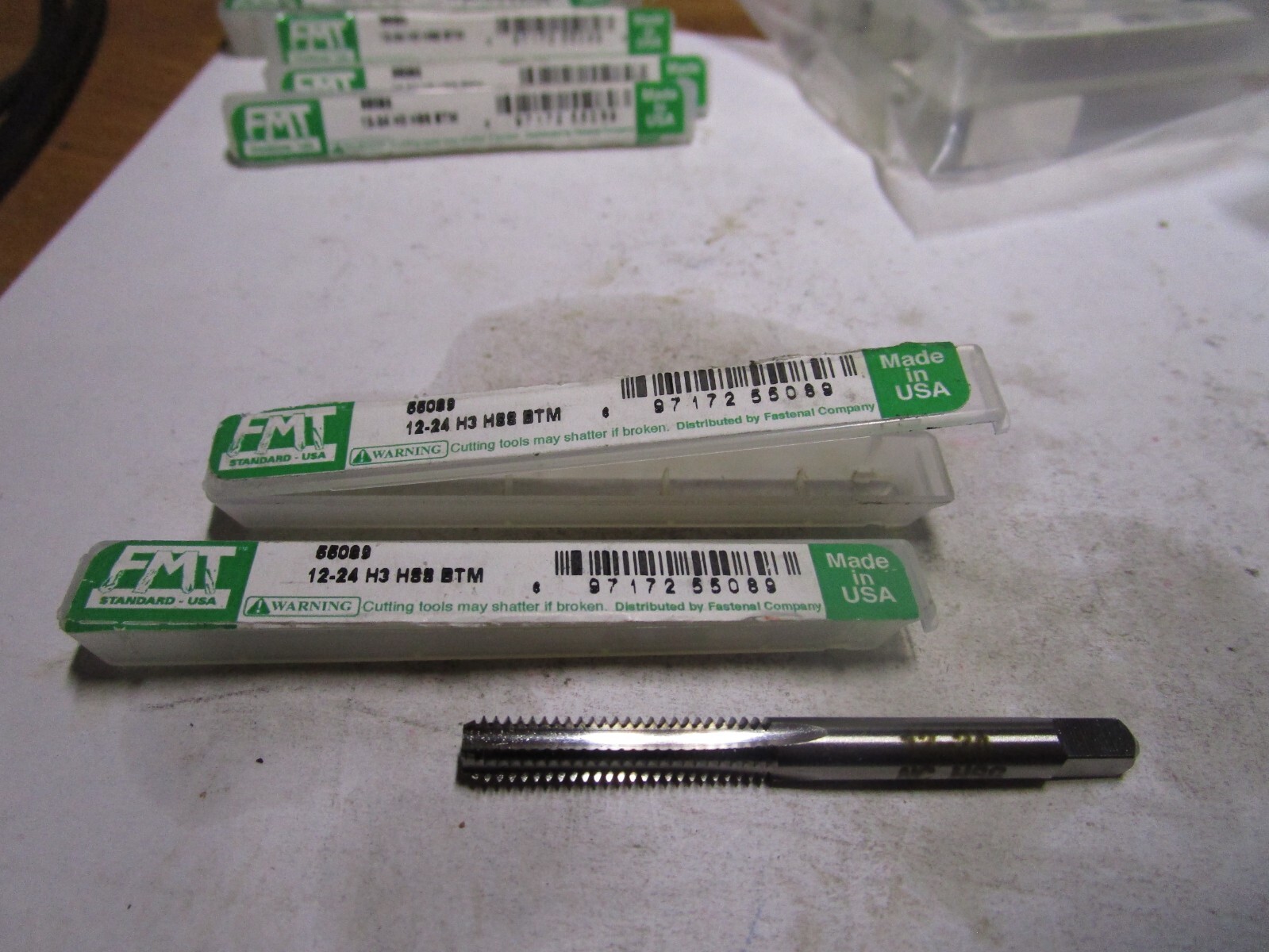12-24 HSS 4 Flute Bright Finish H3, Bottoming Tap QTY 2