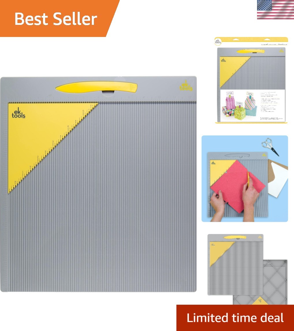 Essential Crafting Duo: 14" x 16.5" Scoring Board & Durable Bone Folder Set