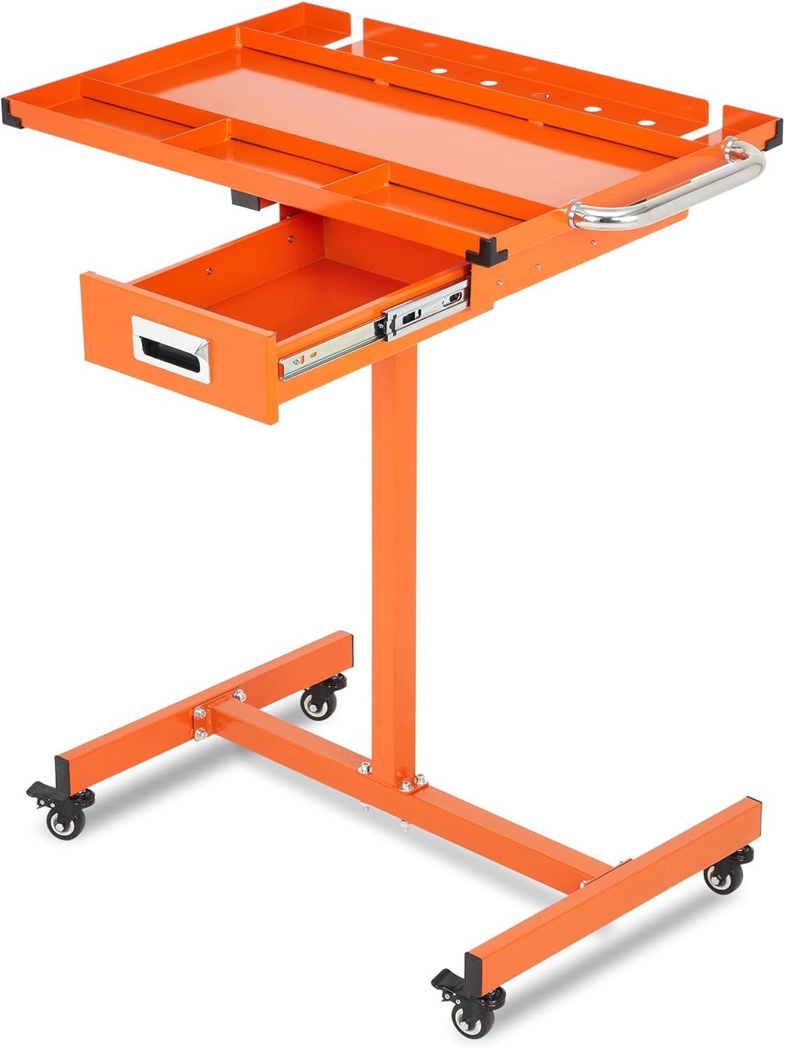 Industrial Rolling Workbench Tool Cart Steel Garage Workshop Cart Drawer Option