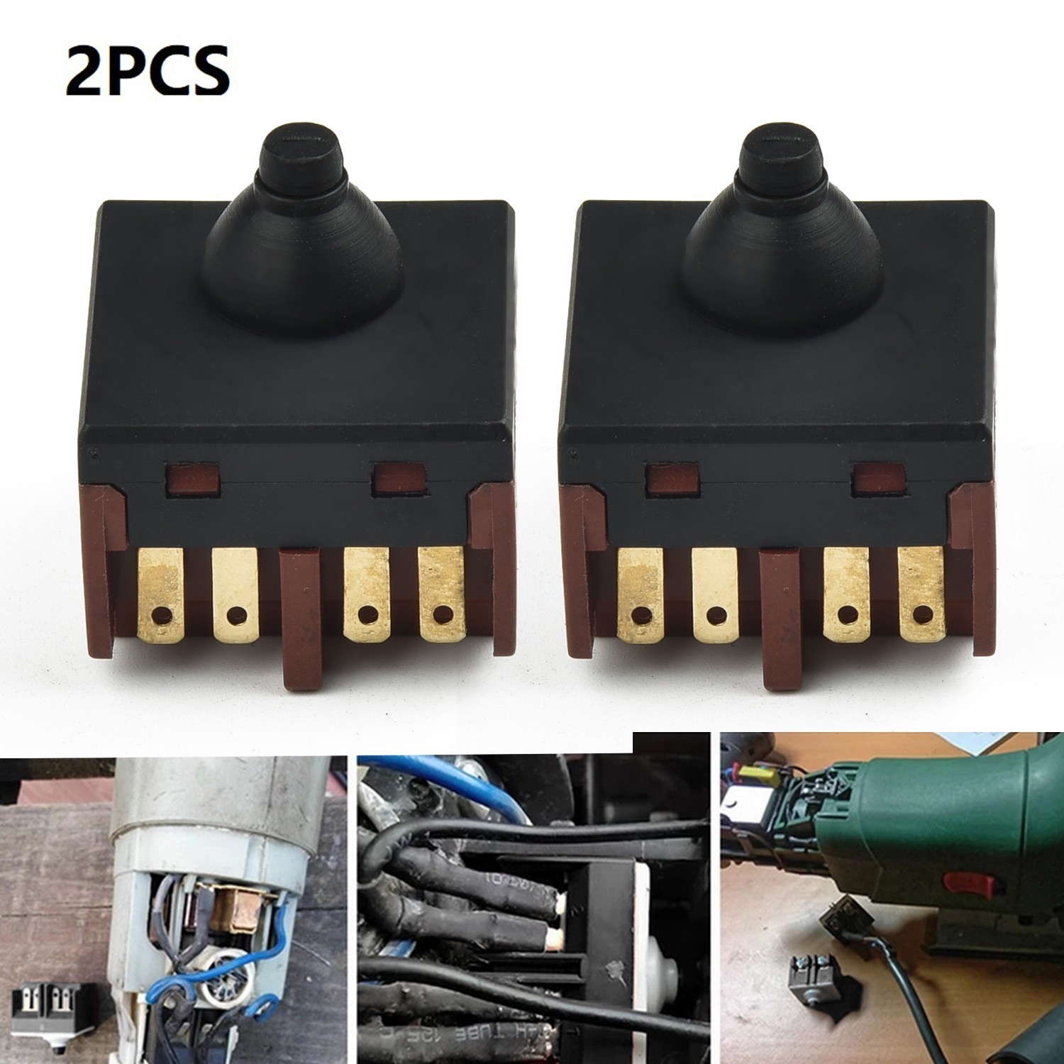 2pcs Replacement Push Button Switch For Angle Grinder 100 Polisher Accessory AU