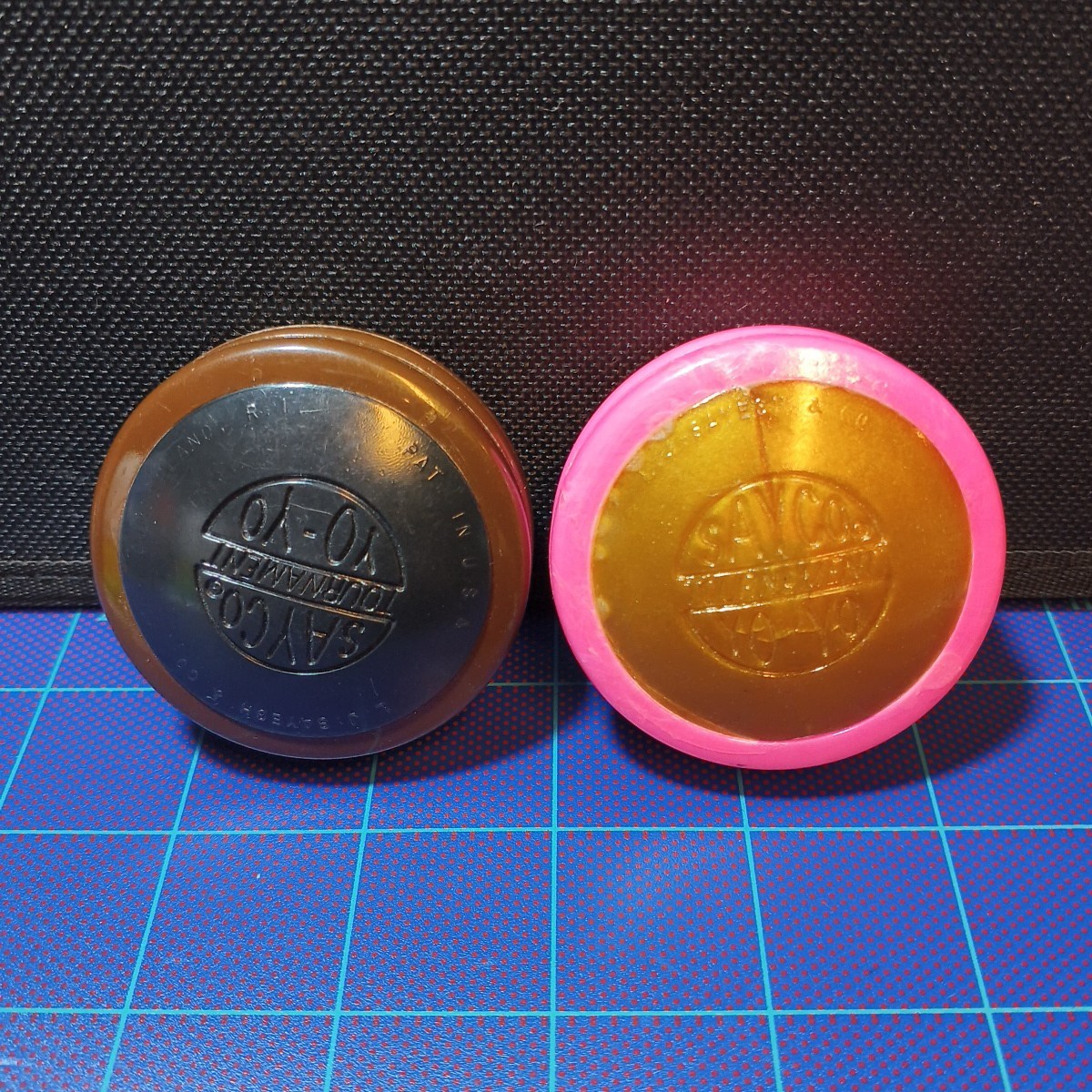 SAYCO Tournament YoYo Pink/ Gold & Brown/ Black VINTAGE ORIGINAL