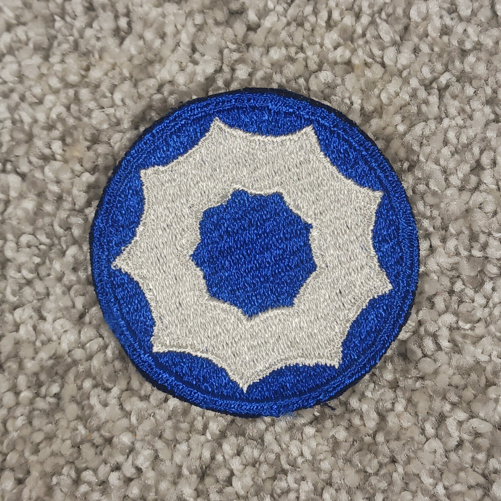 Vintage 9th Service Command Patch WWII Original US Army Military Badge