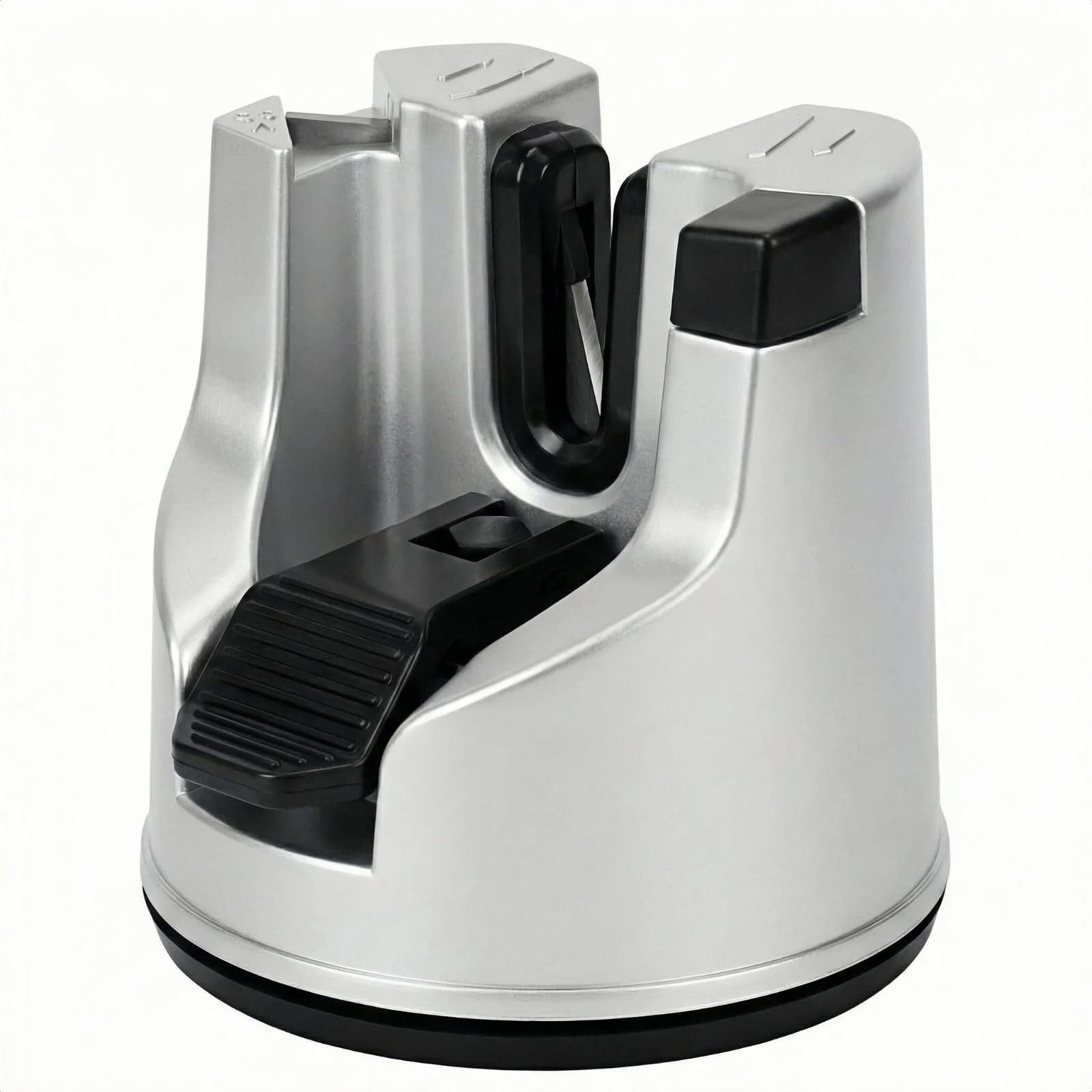 Knife Sharpener for Kitchen Knives, 3Stage Suction Cup Sharpening Tool for St...