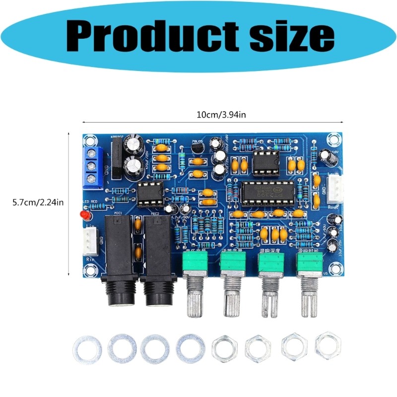PT2399 Microphones Reverberation Amplifiers Module for Mobile Karaoke