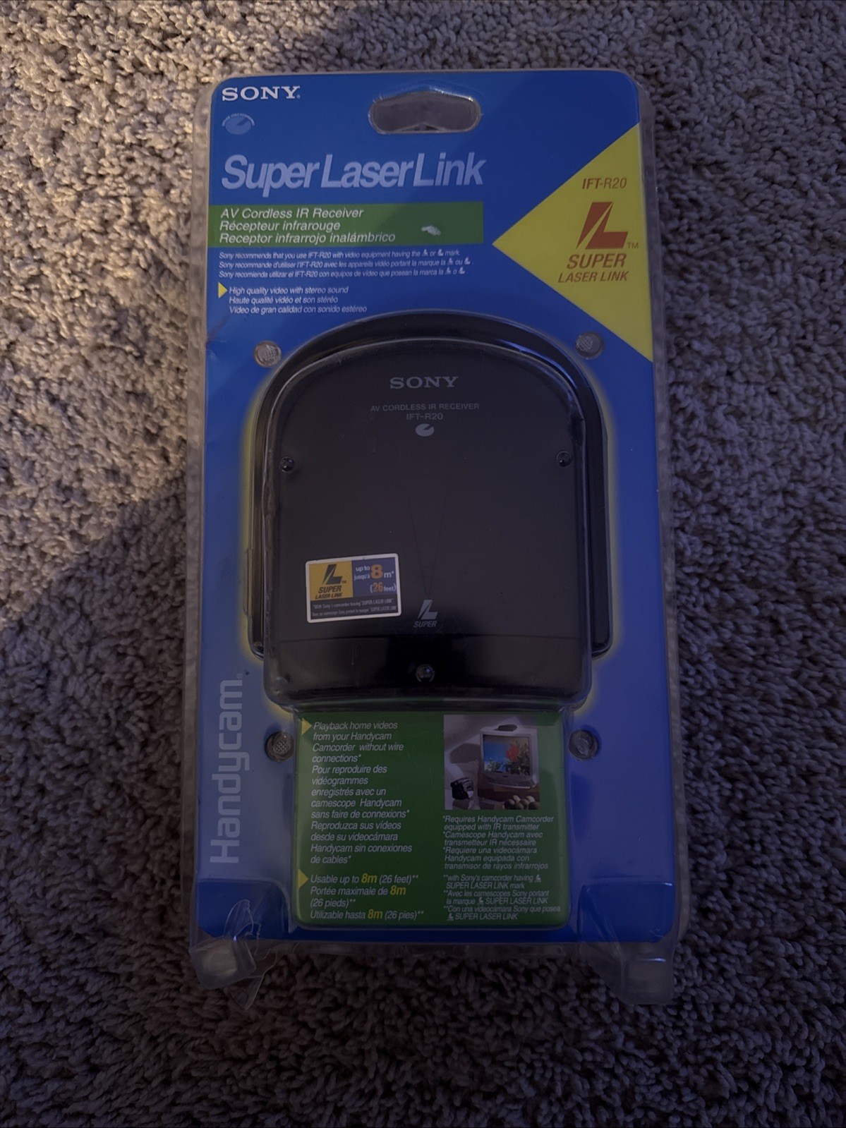 SONY Handycam Laser Link AV Cordless IR Receiver IFT-R10A NEW IN BOX