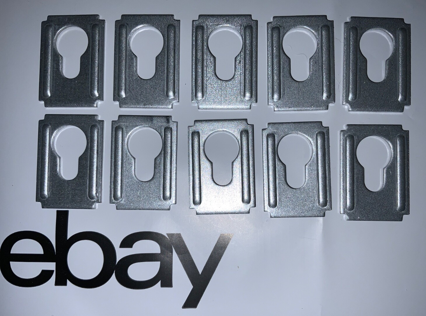 Ten (10x) IKEA Keyhole brackets, Part # 103693