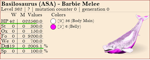 Ark ASA Xbox/PC/PS5 PVE Barbie Basilosaurus Basilo 2k Top EMBRYO Pair