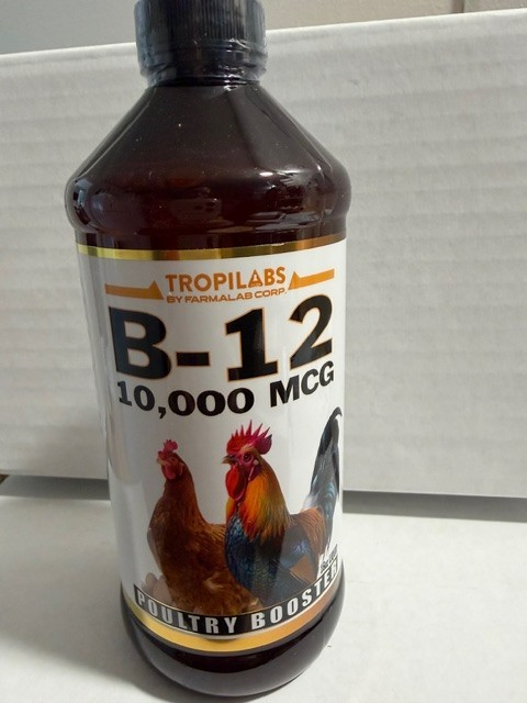 TROPIbyFARMALAB  B-12 10.000MCG - POULTRY booster  16 OZ