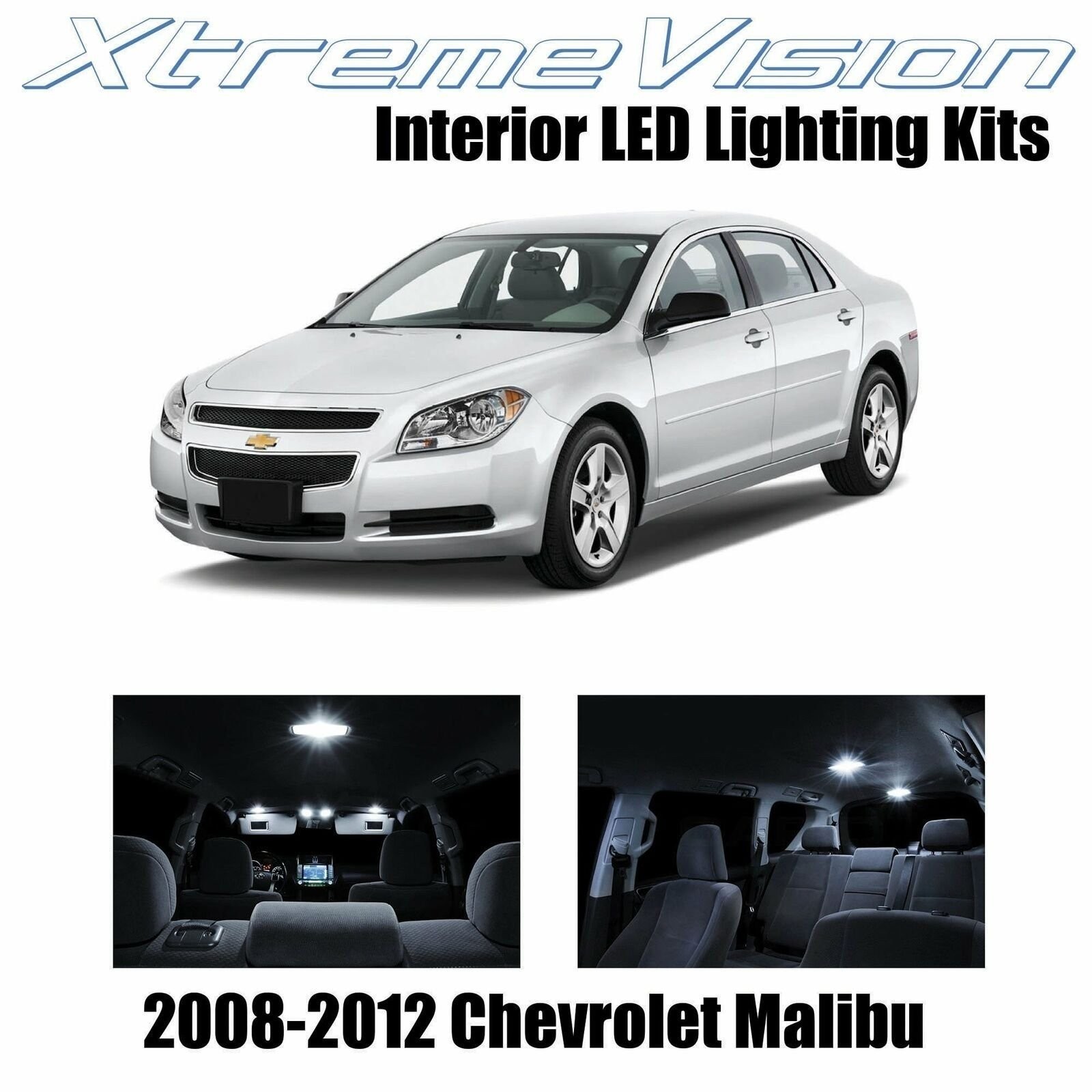XtremeVision Interior LED for Chevy Malibu 2008-2012 (5 PCS) Pure White