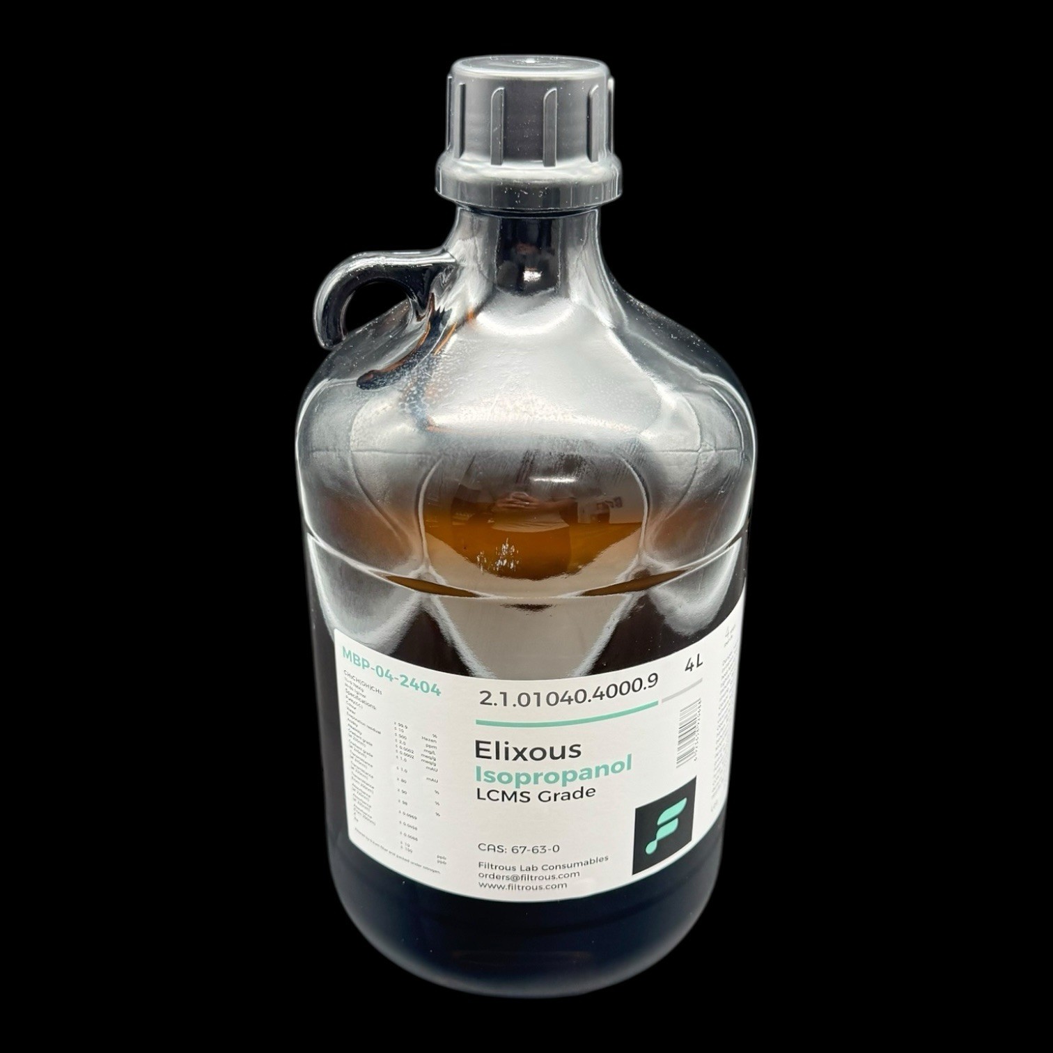 Filtrous Isopropanol 4 Liter HPLC/LCMS