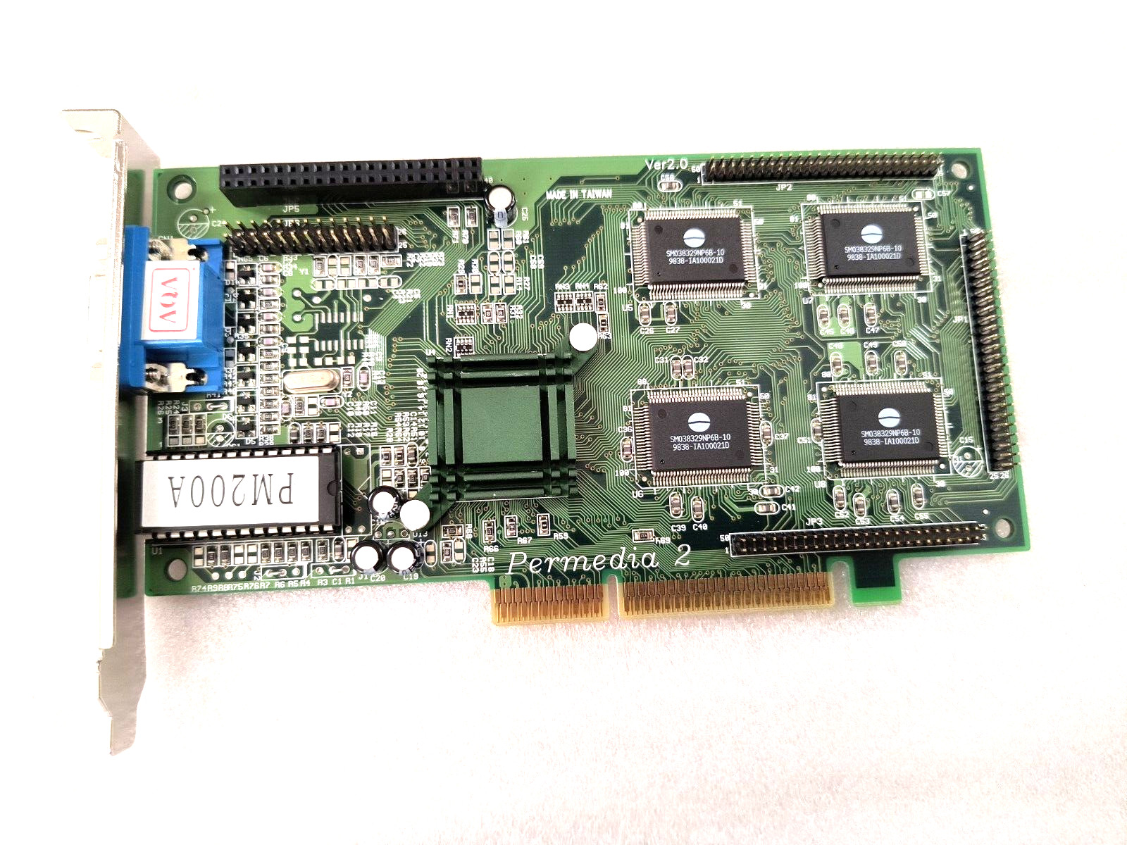 VINTAGE NEW PERMEDIA 2 PM200A 4 MEG AGP VIDEO CARD RM1-B305