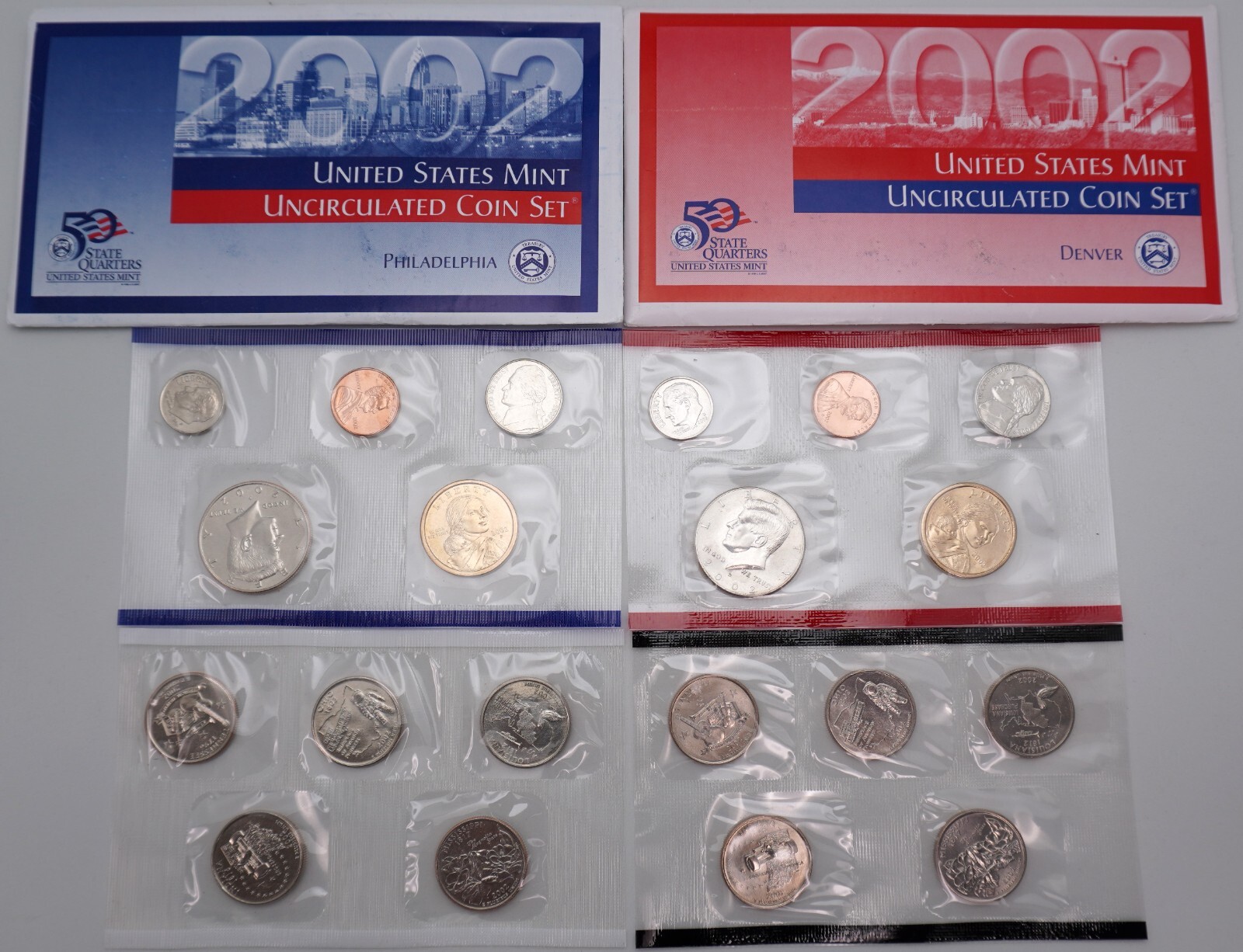 2002 - P&D Uncirculated US Mint Coin Set in OGP