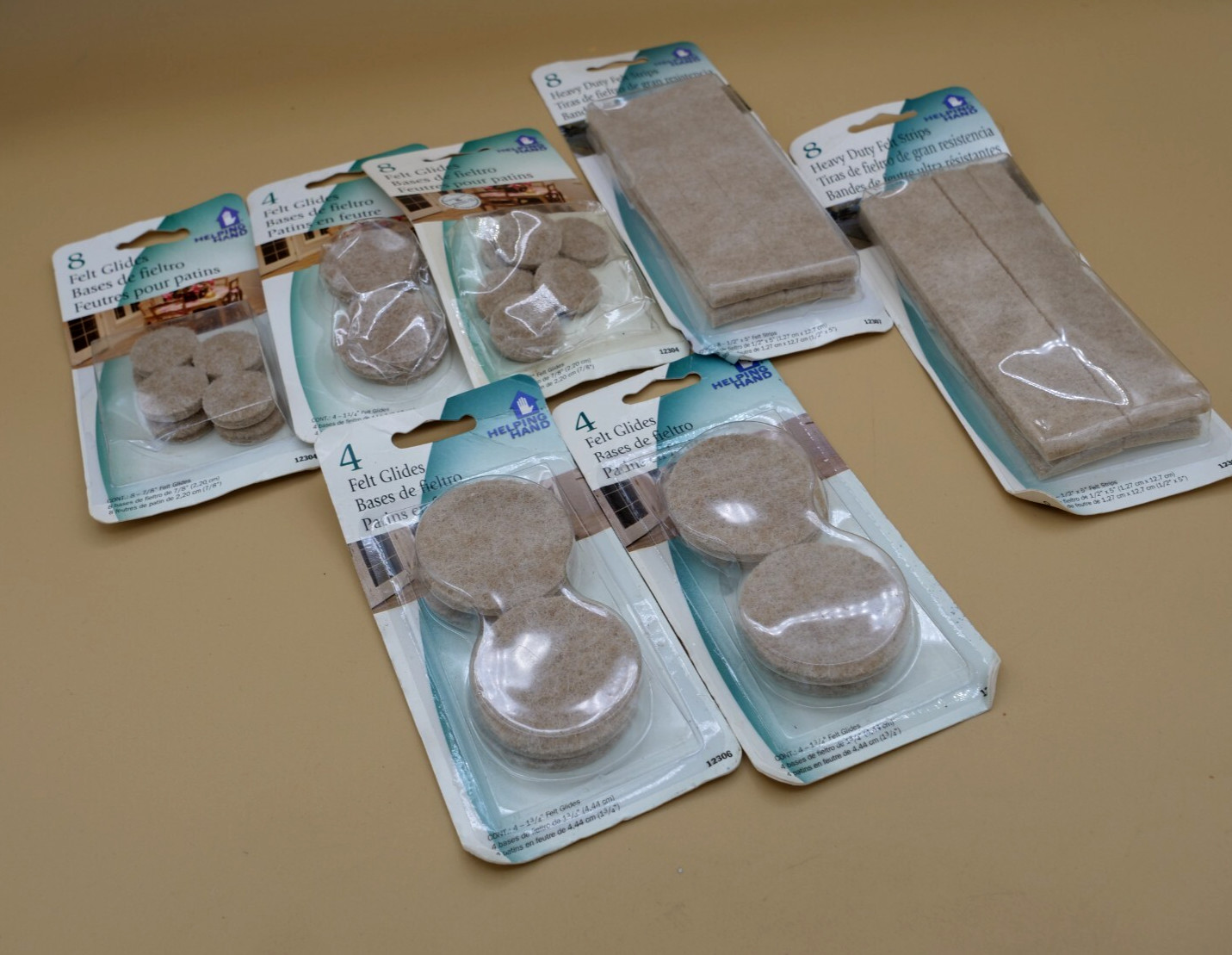 Lot Of Helping Hand Felt Glides/Furniture Pads