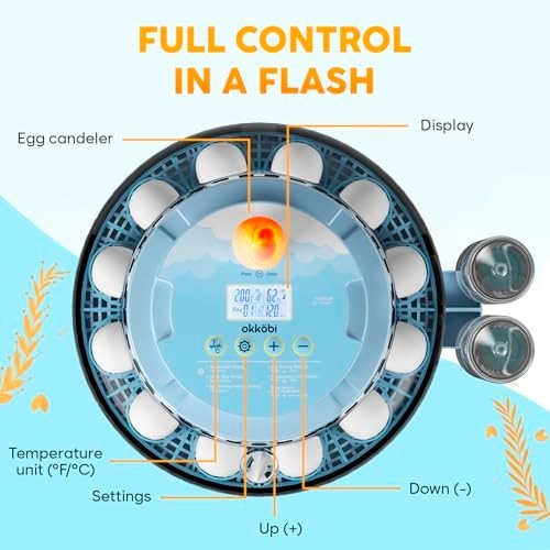 Incubators for Hatching Eggs, Egg Incubator with Automatic Egg Turning and Humid