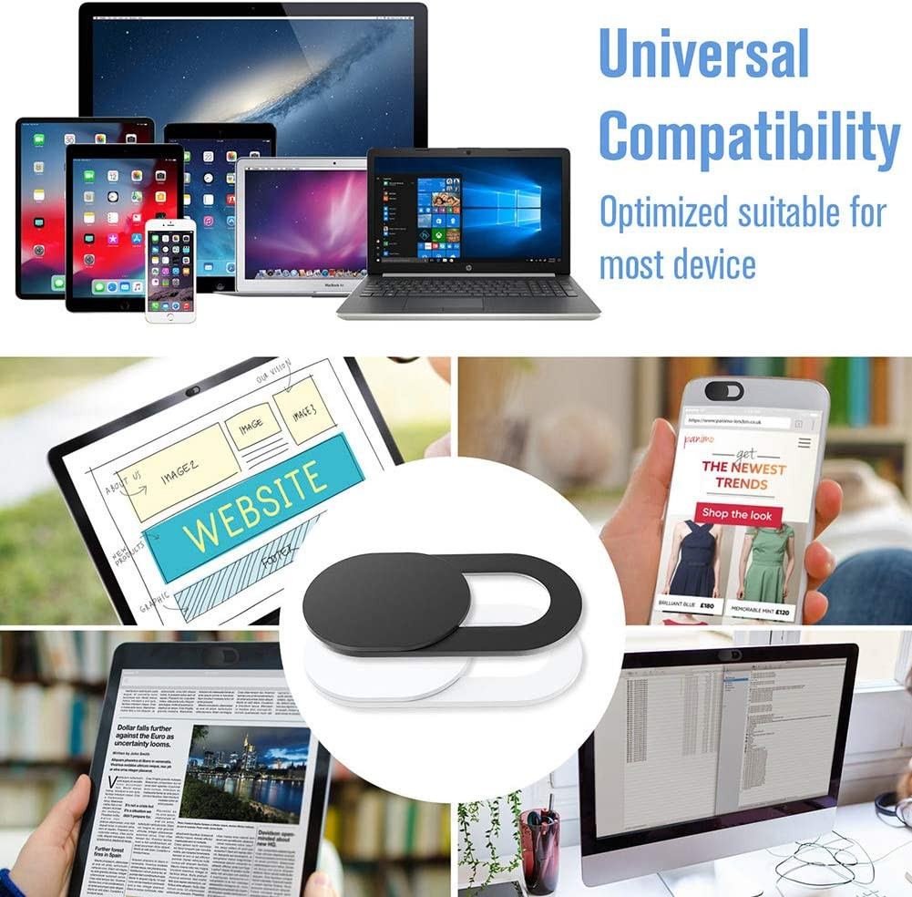 Webcam Cover Slide, Ultra Thin Camera Blocker for for Laptop, Pc, Computer