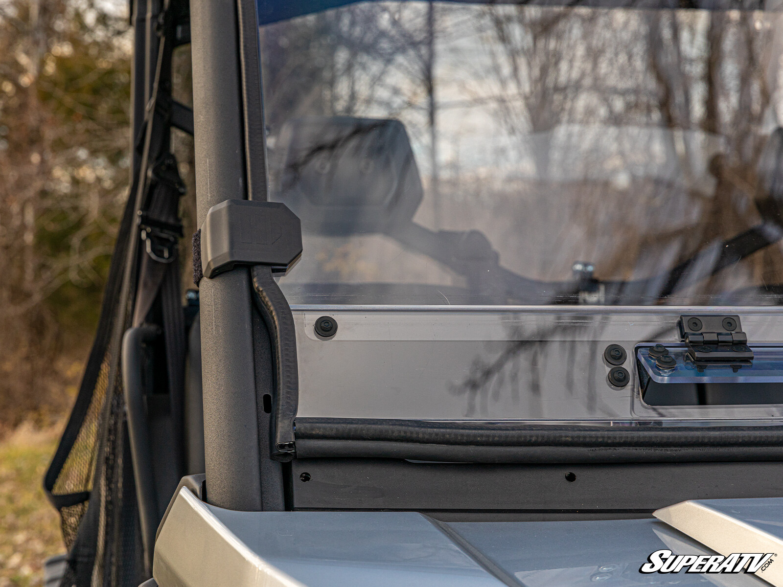 SuperATV Scratch Resistant Vented Full Windshield for Can-Am Defender (2016+)