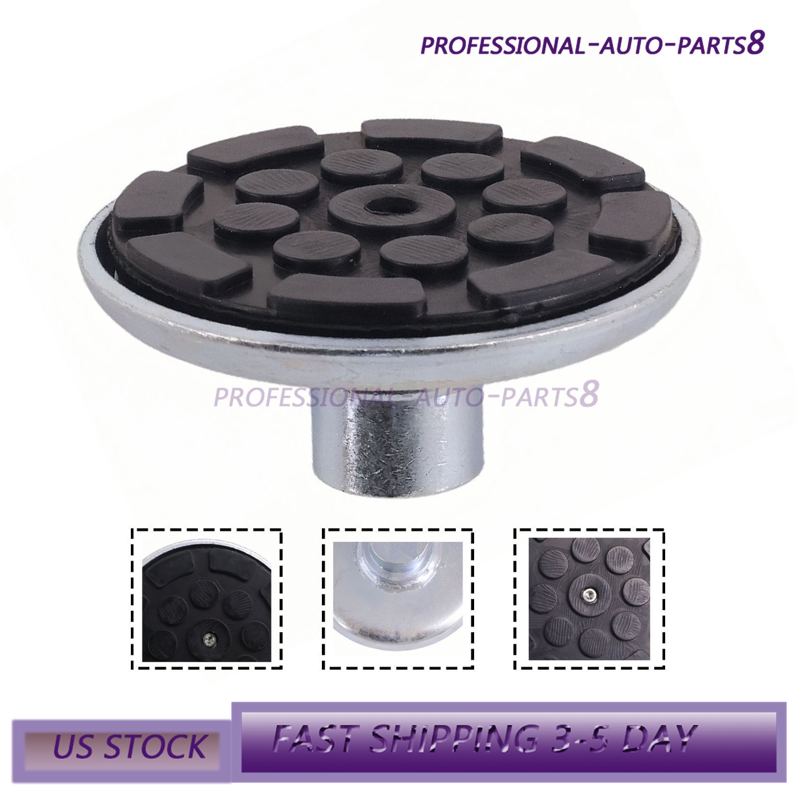Fits Atlas Automotive Equipment Round Lift Pad With Rubber Pad (1 1/2" Peg) USA