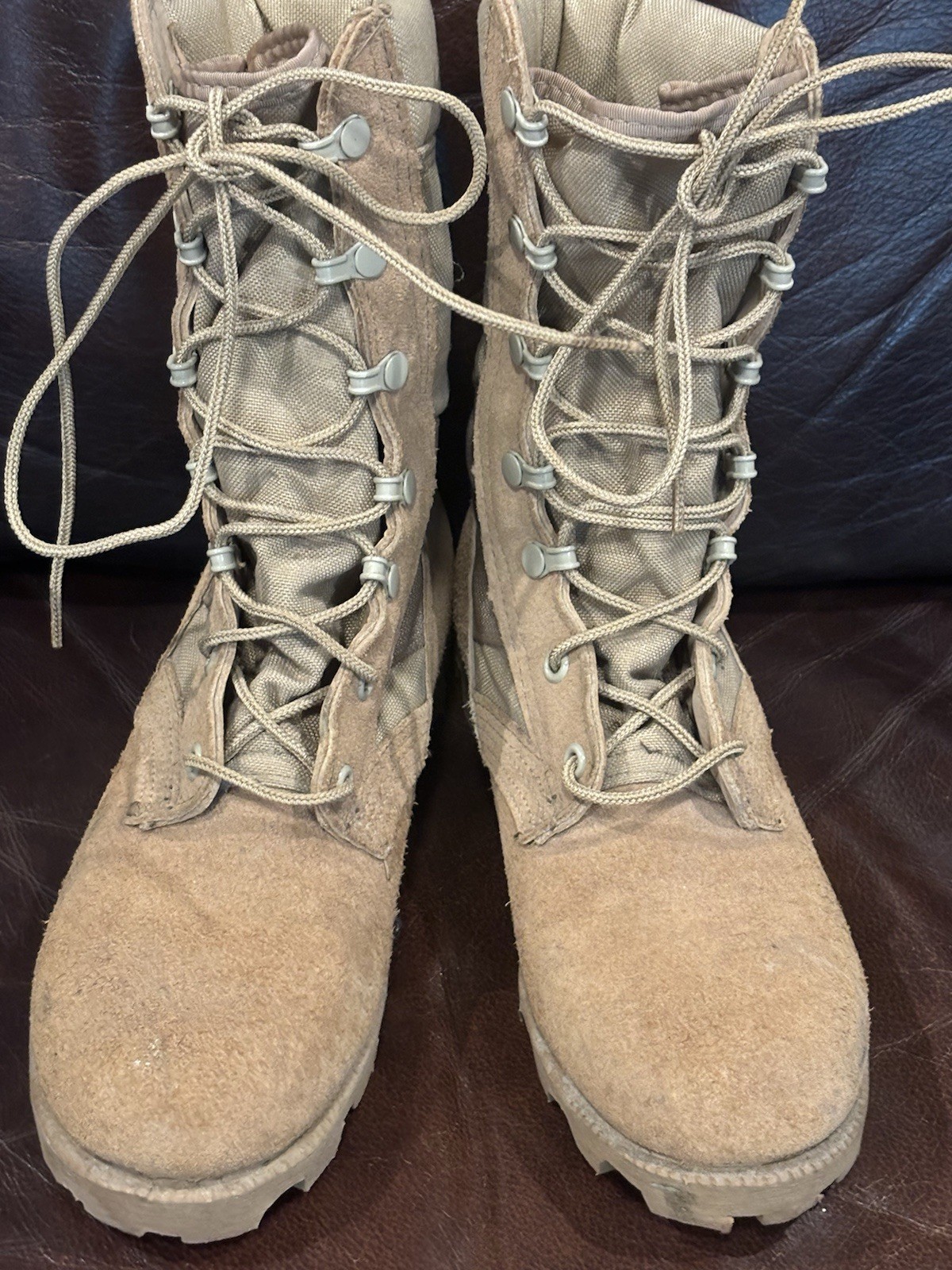 Vintage Altama American Military Gear Tan Desert Combat Boots Size 4 1/2 Wide
