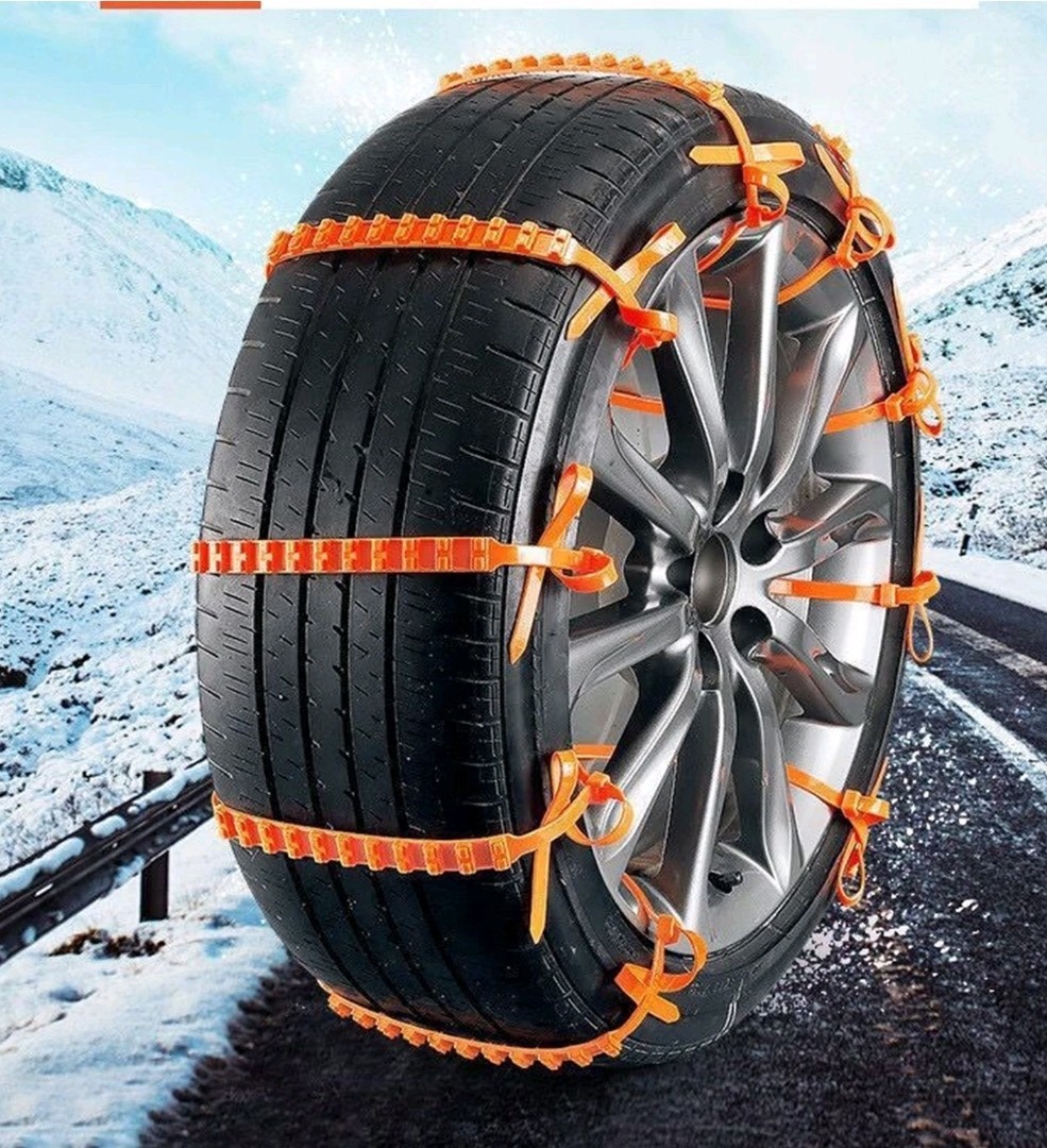 Snow Chains for Car Tires 10 Pieces Zip Ties for Tires In Snow Anti-Slip