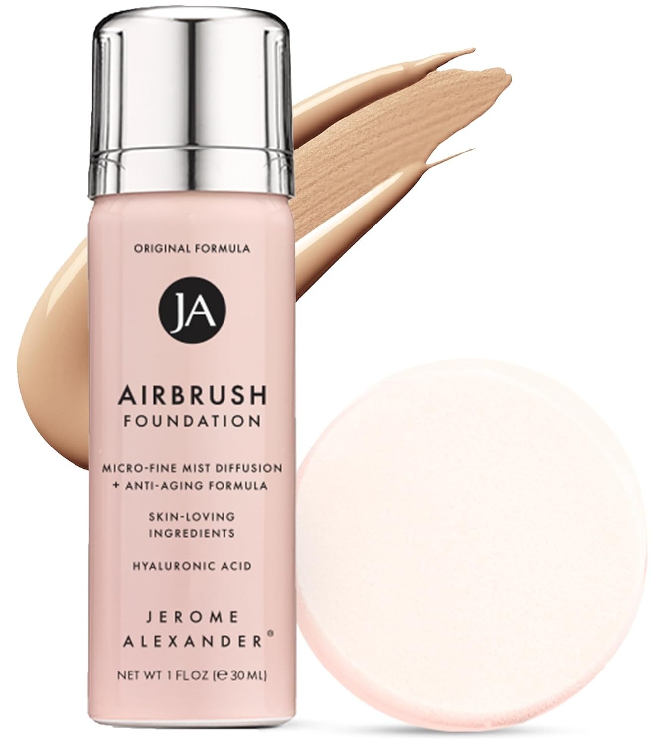 MagicMinerals AirBrush Foundation by Jerome 1 Fl Oz (30 ml), 02 Bright Light