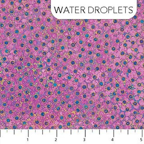 Shimmer By Deborah Edwards For Northcott - Midnight Sky Water Drops   #22994M-85