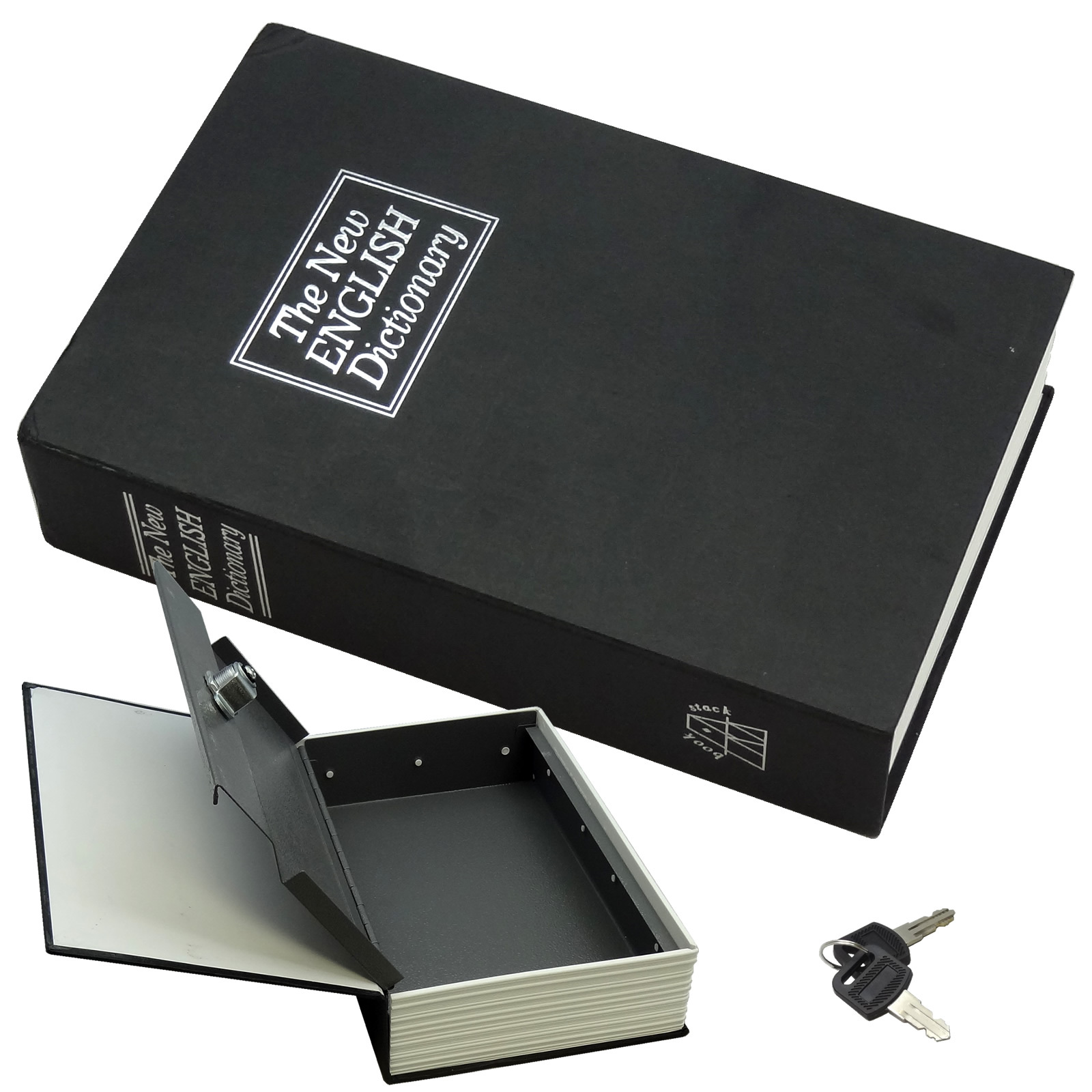 Dictionary Secret Book Hidden Safe With Key Lock Book Safe In Black(Small Size)