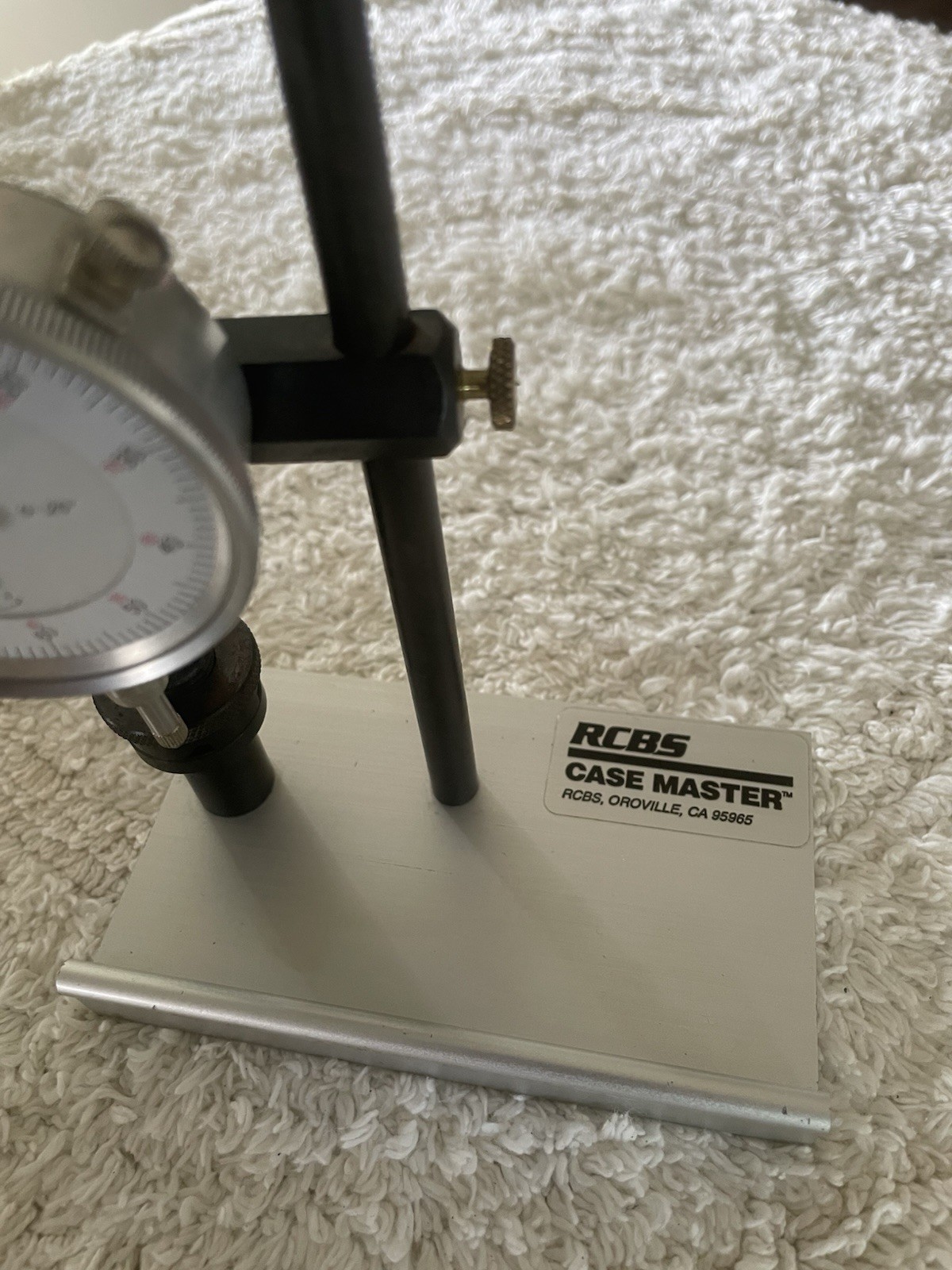 RCBS Case Master Gaging Tool - With Dial Indicator & Central Mandrel Assembly