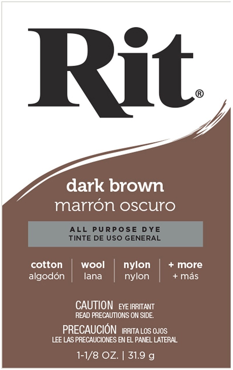 Nakoma 3-25 Rit Dye Powder-Dark Brown (6Pk)