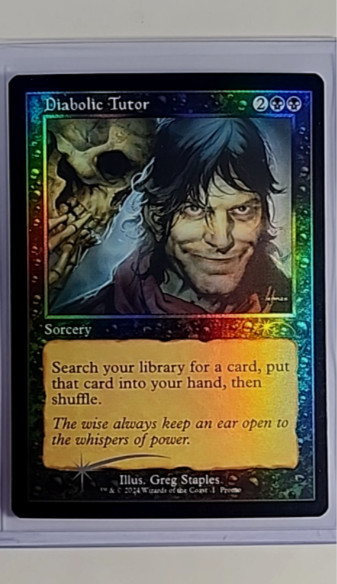 2024 MTG Magic The Gathering WPN Gateway Promos Promo Foil #1 Diabolic Tutor