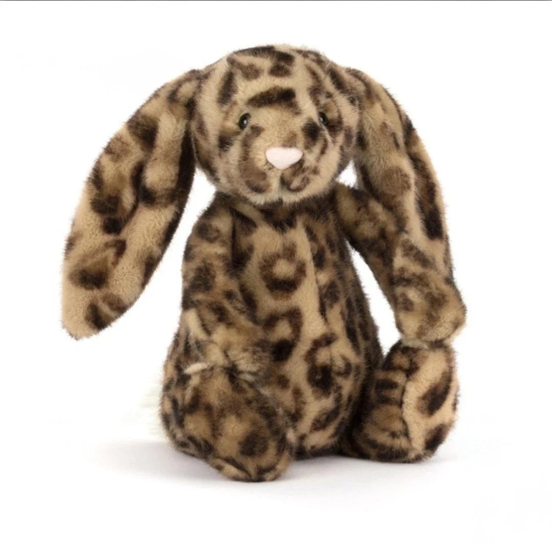 Jellycat Cobblehop Leopard Bunny Plush Toy Doll Soft Stuffed Gifts Free Ship New