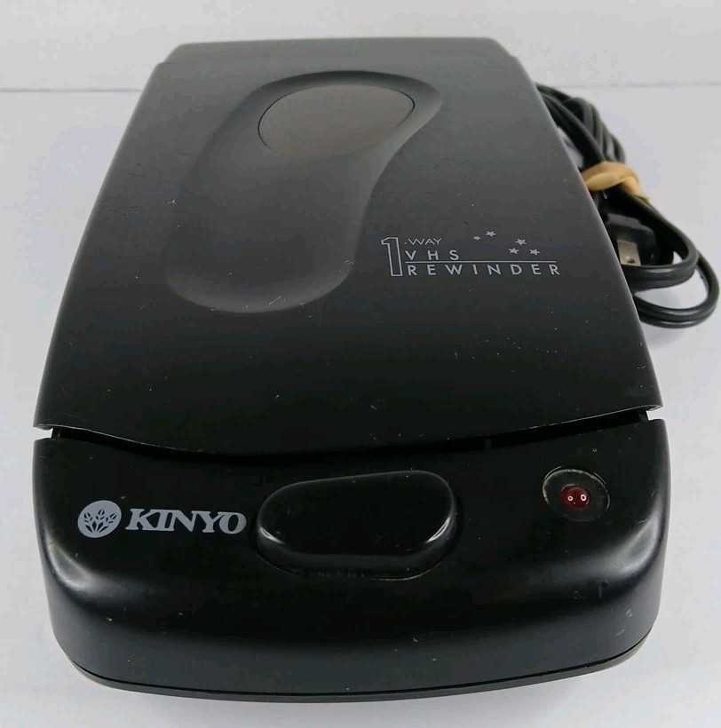 Kinyo 1 Way VHS Video Cassette Rewinder No. 127769 AC117V