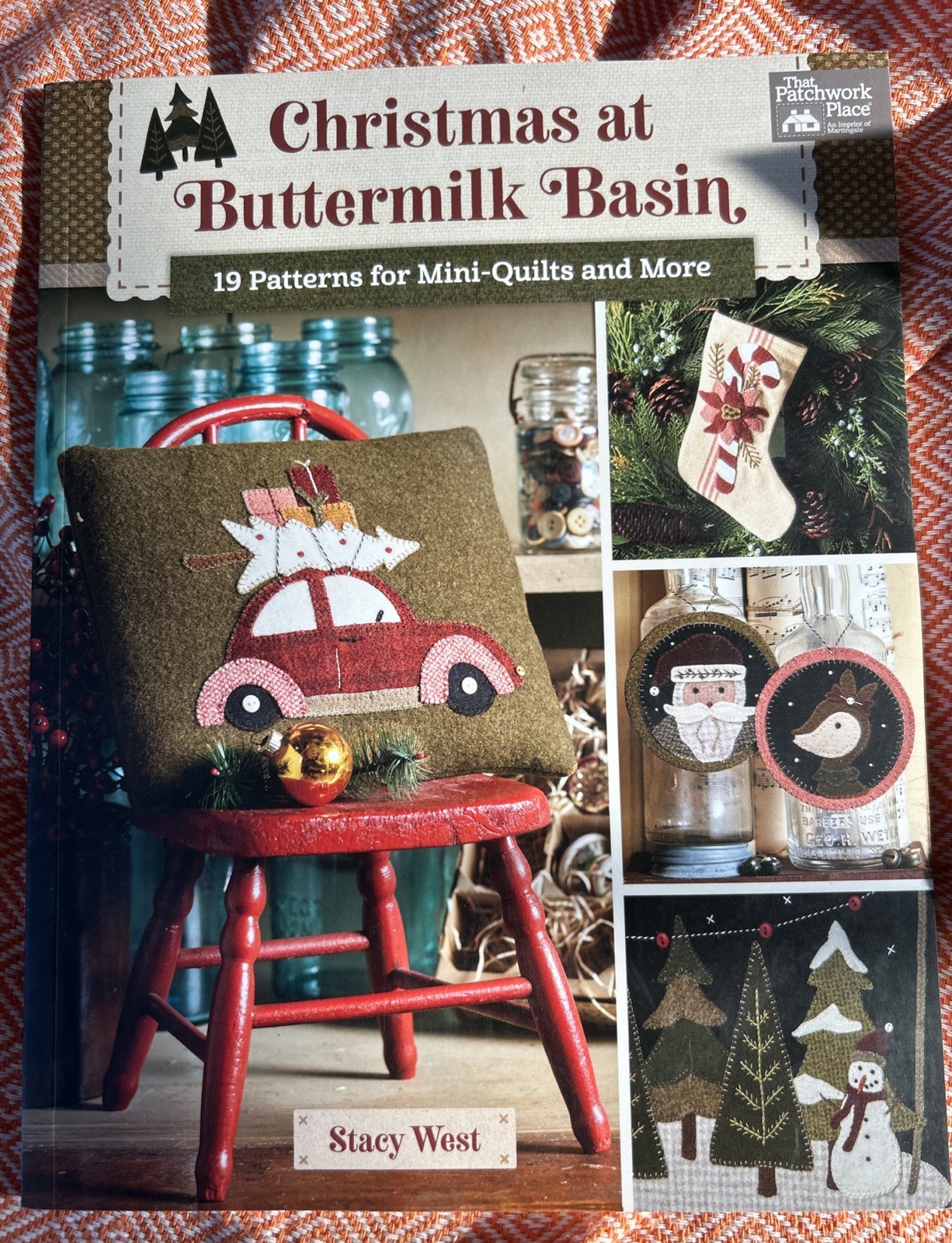 Mini-Quilt Pattern Book Christmas At Buttermilk Basin by Stacey West New