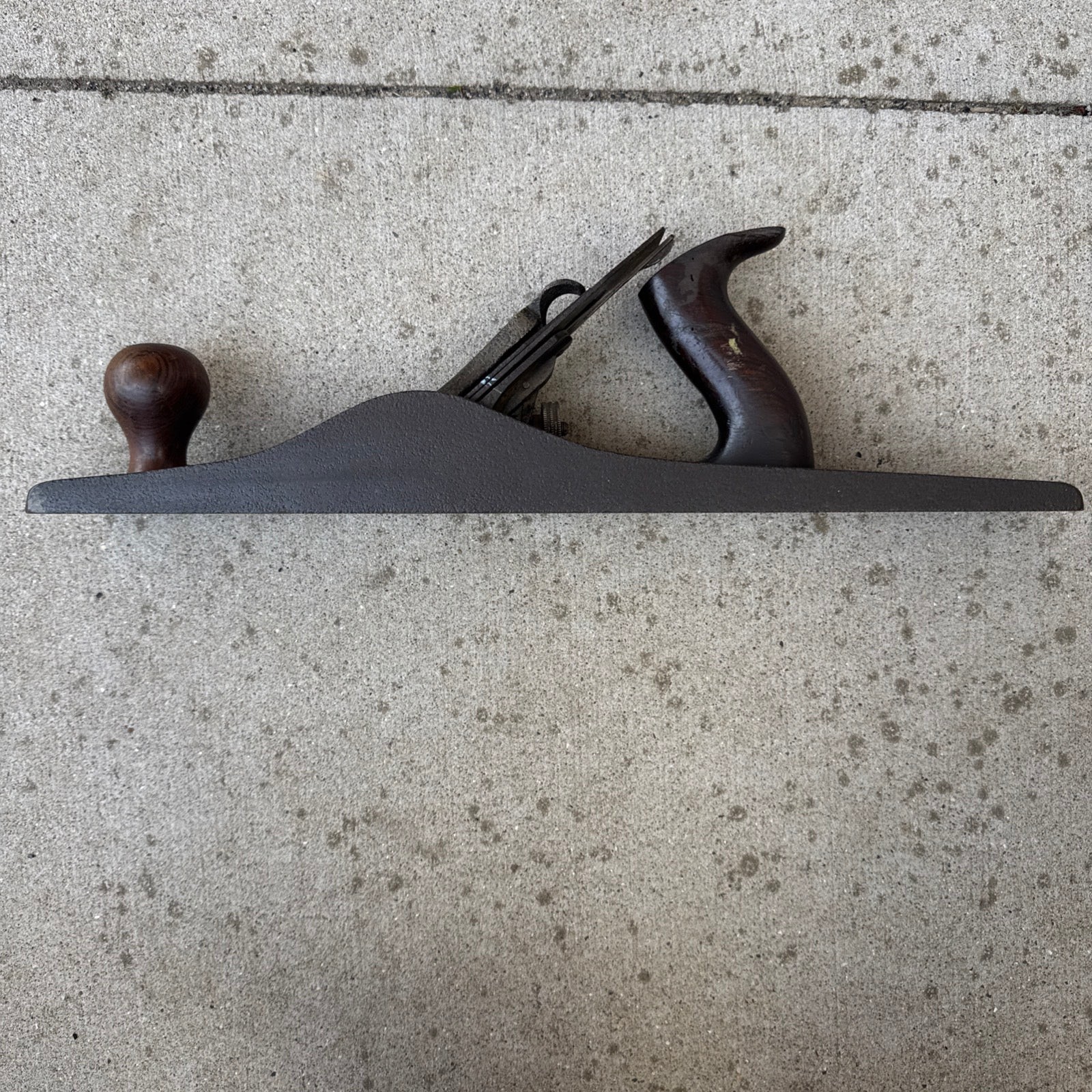 Vintage WINCHESTER #3030(?) Wood Plane, 18”, Corrugated, Used.