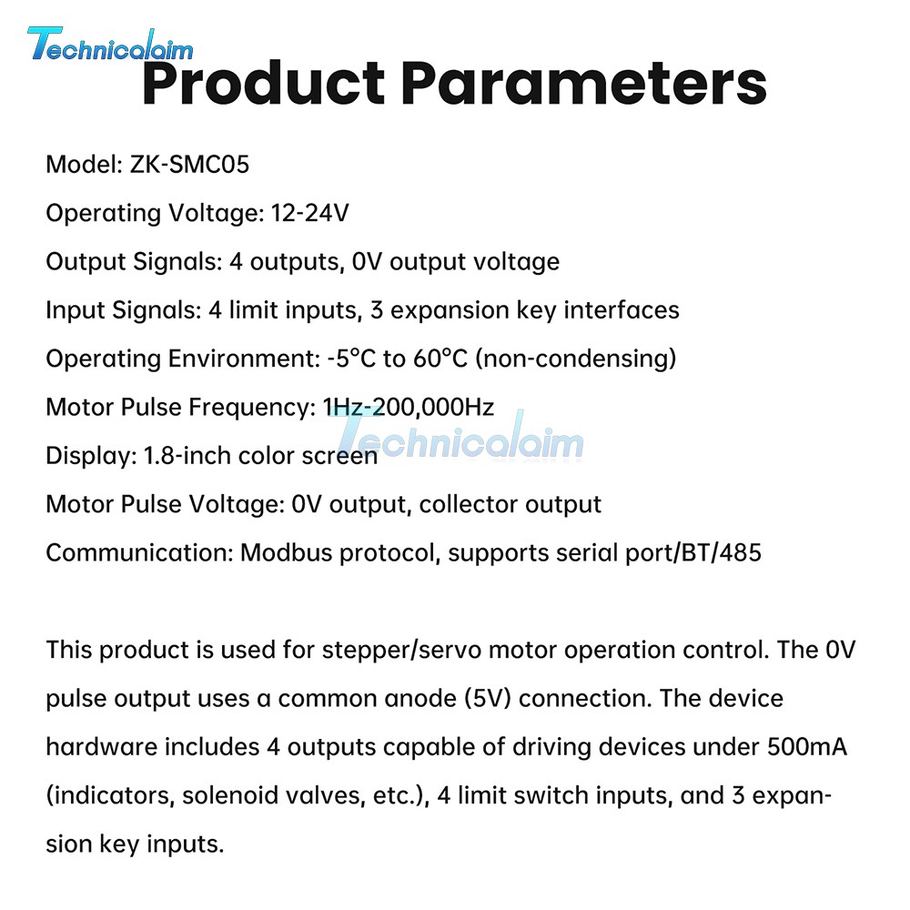 SMC05 Stepper Servo Motor Pulse Controller with Forward/Reverse Speed Control