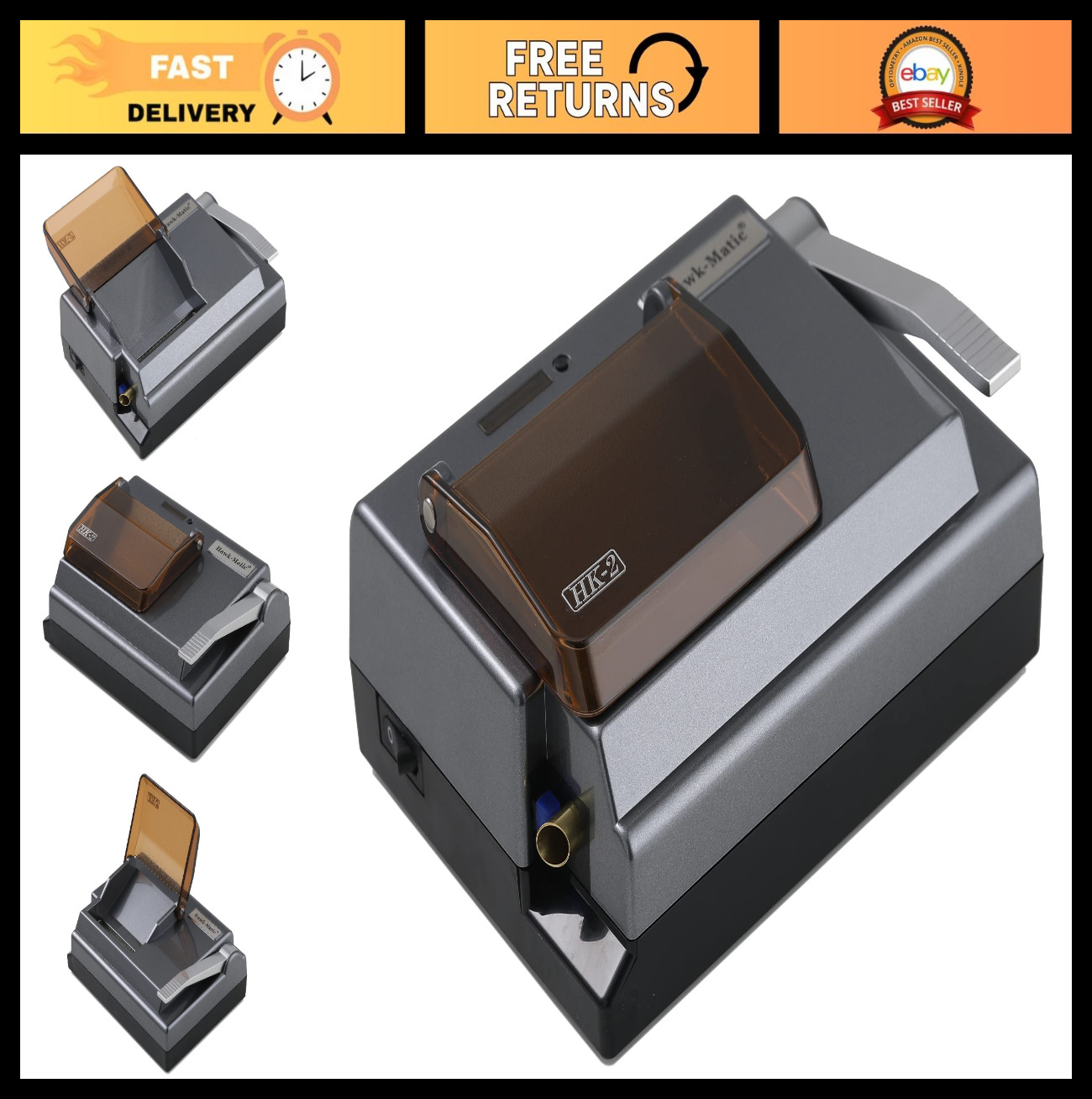 Electric Cigarette Injector Machine - Automatic Rolling Machine - Gray, Easy Use