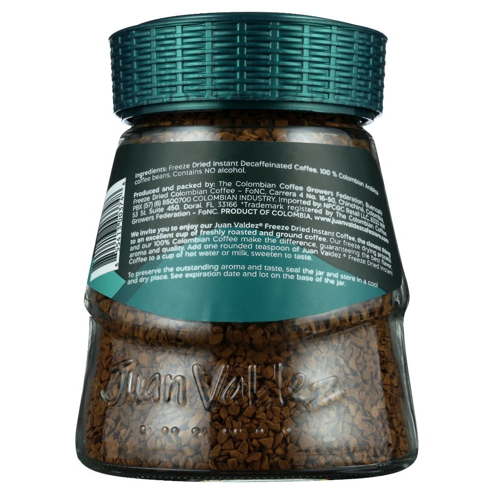 Decaf Instant Coffee 3.5 oz Jar No Artificial Flavors
