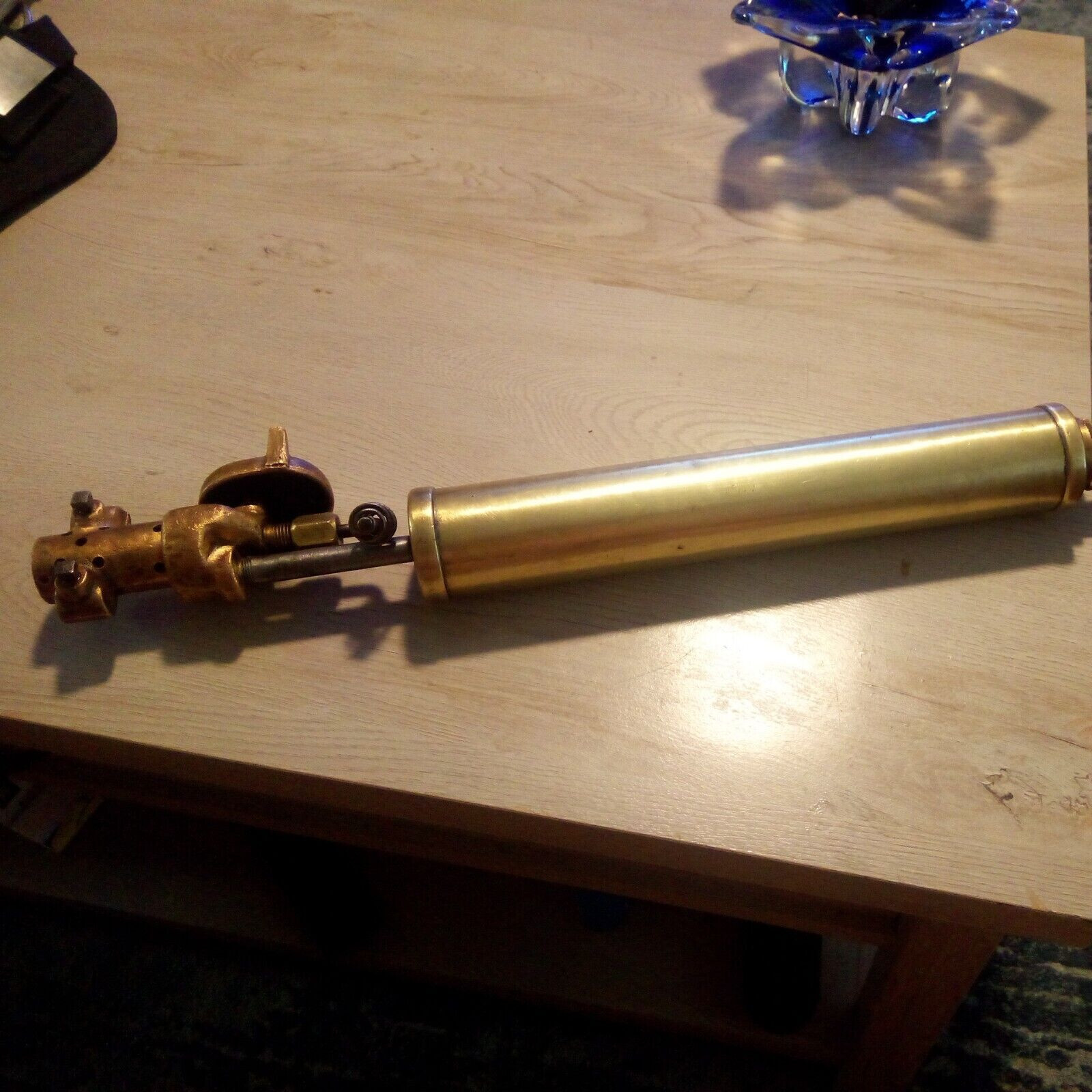 EXTREMELY RARE  VINTAGE ANTIQUE BLOW TORCH SOLDERING IRON TOOL, PORTABLE