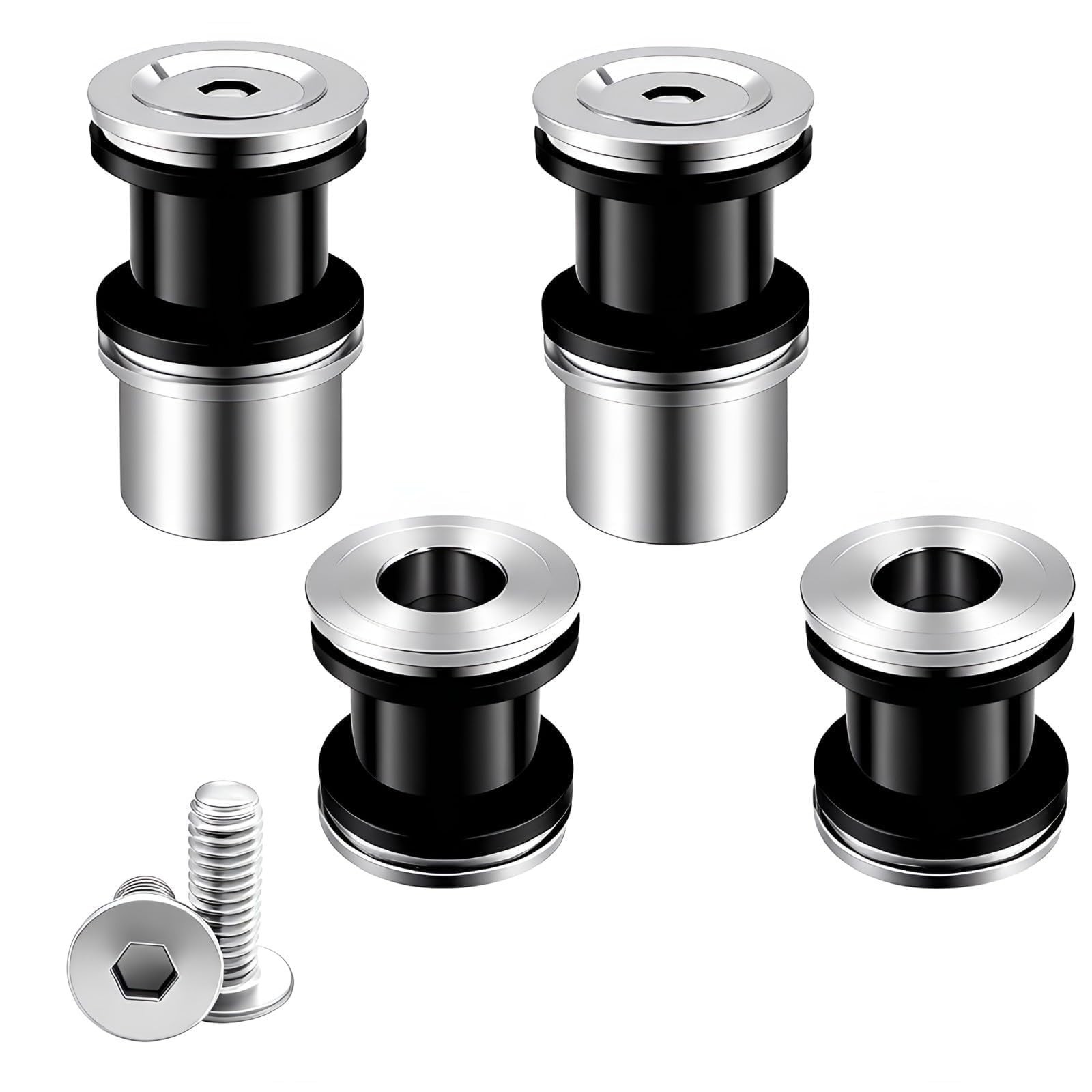 Motorcycle 4 Point Docking Hardware Kits Quick Release Luggage Rack for Harle...