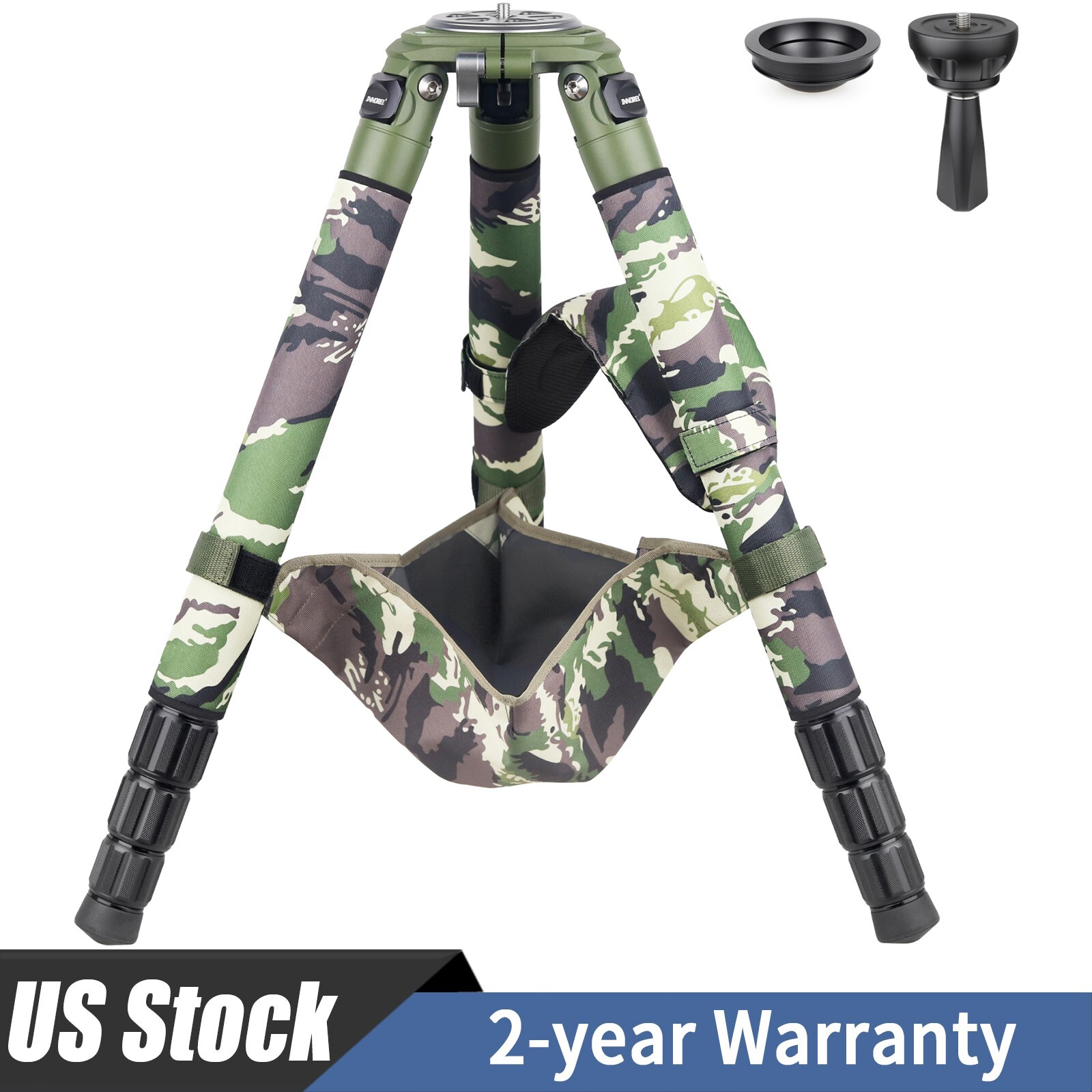 INNOREL Carbon Fiber Tripod 40mm Tube Pro Heavy Duty Camera Bowl Tripods RT90CG