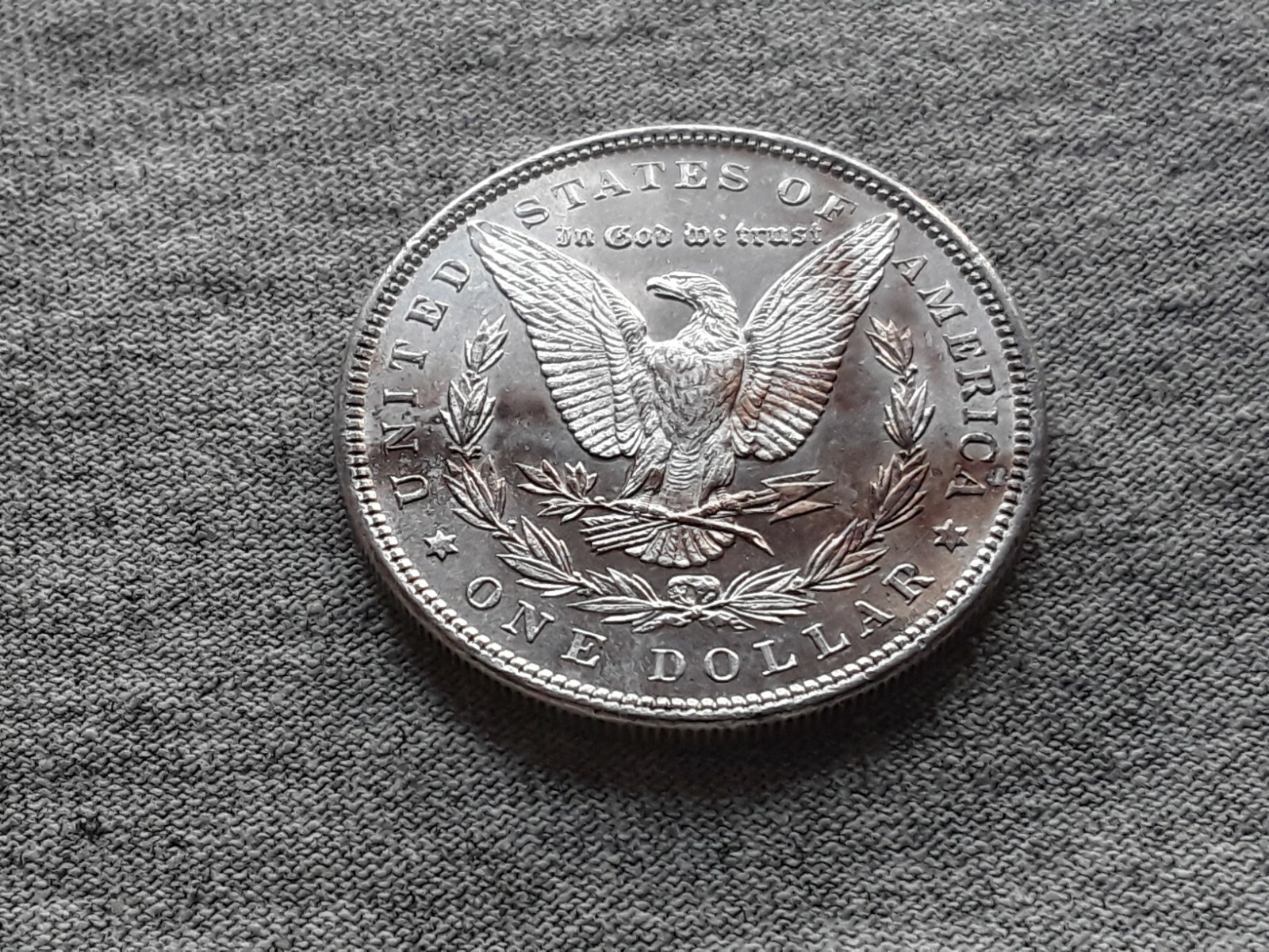 1889 MORGAN SILVER DOLLAR TONING ON BOTH SIDES