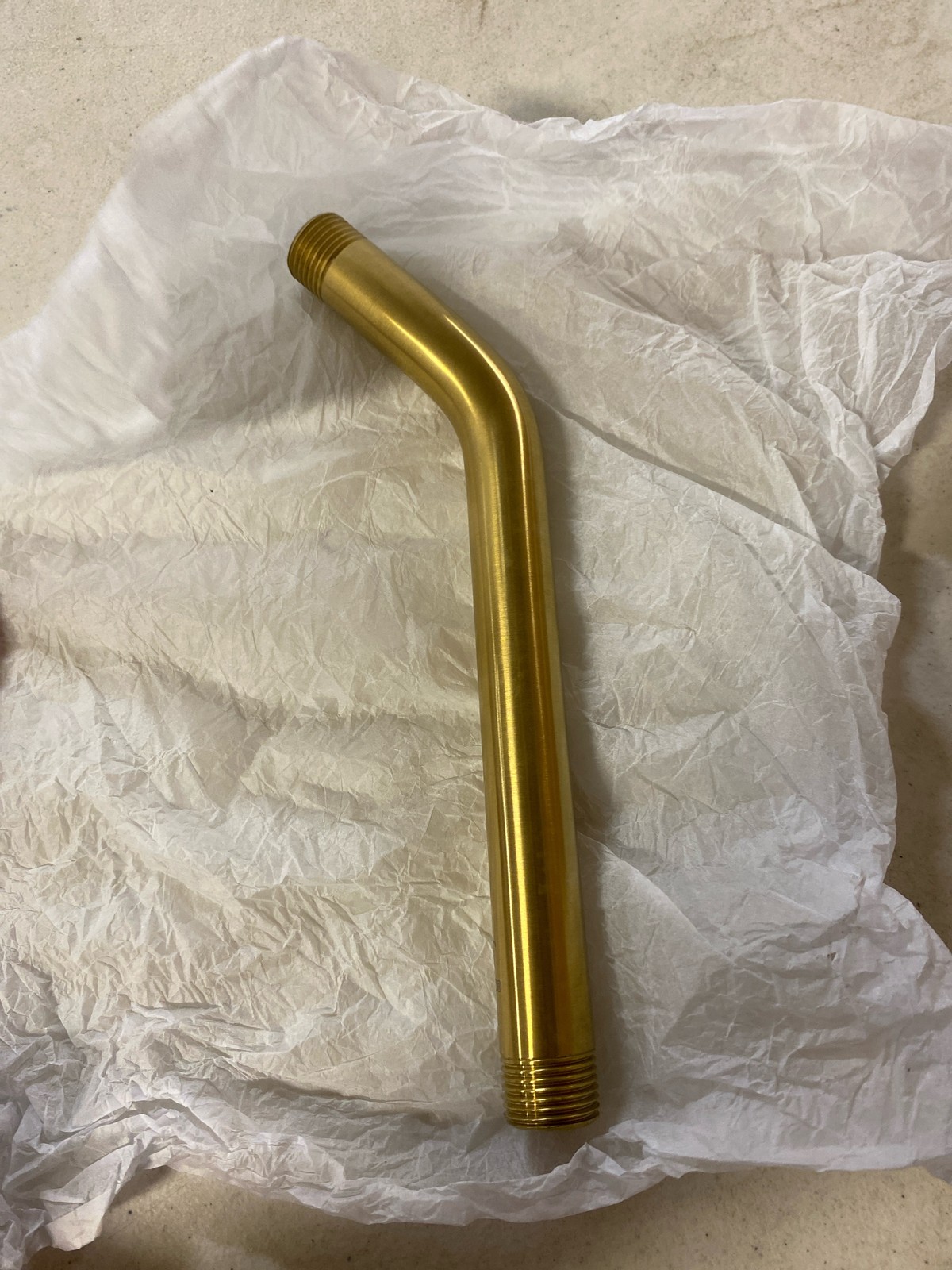 Pfister USC-02SHWBG Universal 9" Curved Shower Arm - Brushed Gold