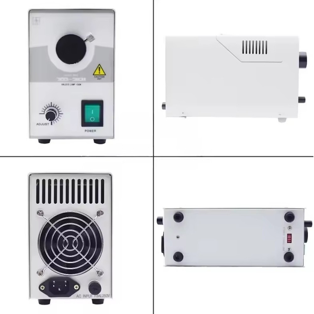150W Single Hole Halogen Medical Cold Light Source for Microscope Endoscope ENT