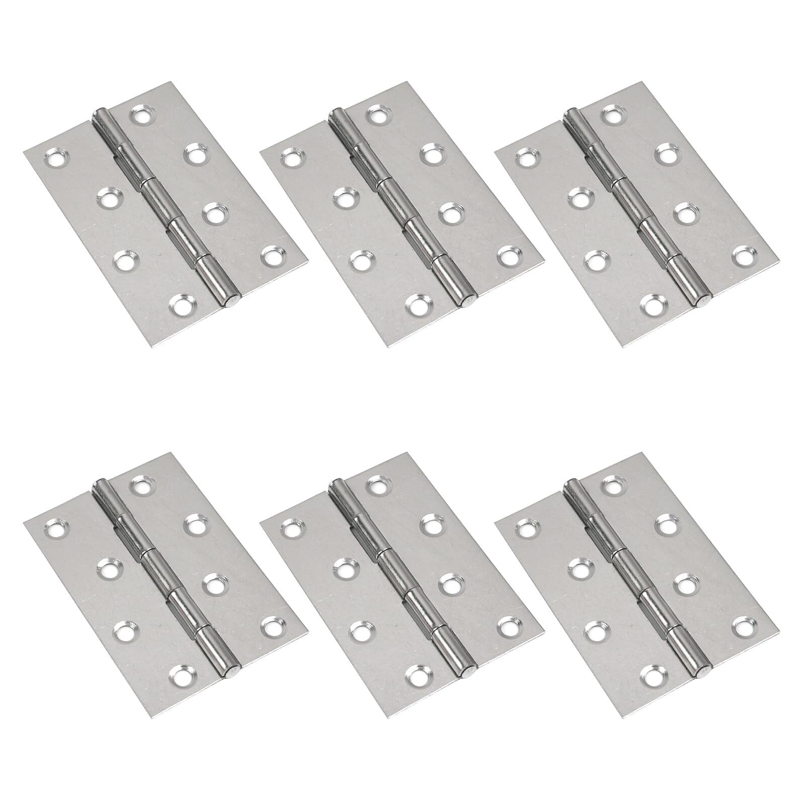 Hinges Dwinging Door Hinge Silver Stainless Steel 3.5Inch Hinge Pack of 6
