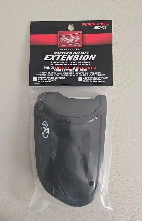 NEW Rawlings EXT Batter's Helmet Extension Left Hand Batter Vapor RCFH R16 Jr/Sr