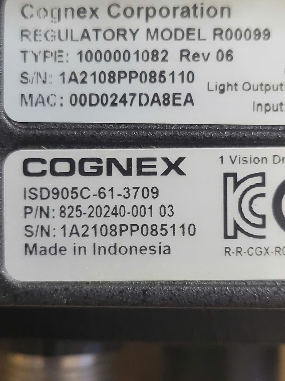 Cognex ISD905C-61-3709 Color Camera AI Deep Learning