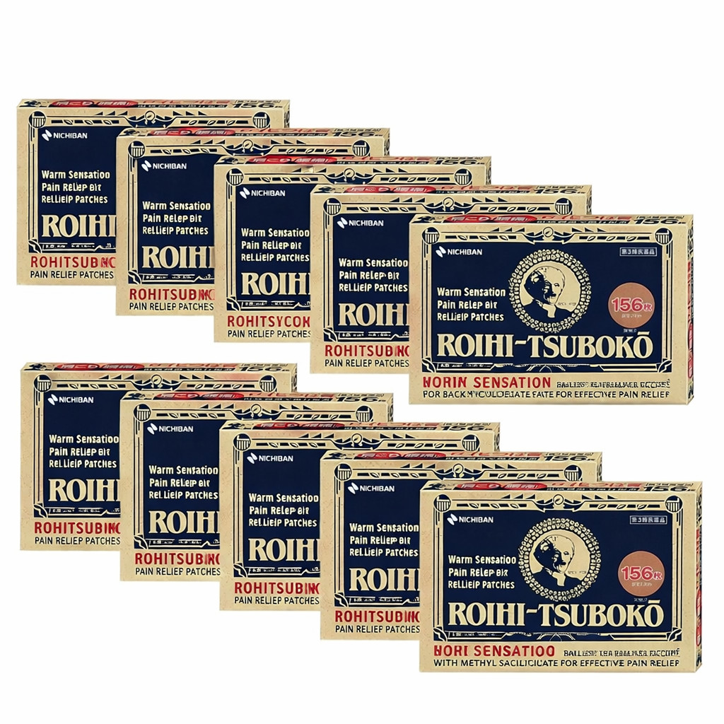 Lowest Price NICHIBAN Roihi Tsuboko Pain Relief Patches 156pcs x10 Sets