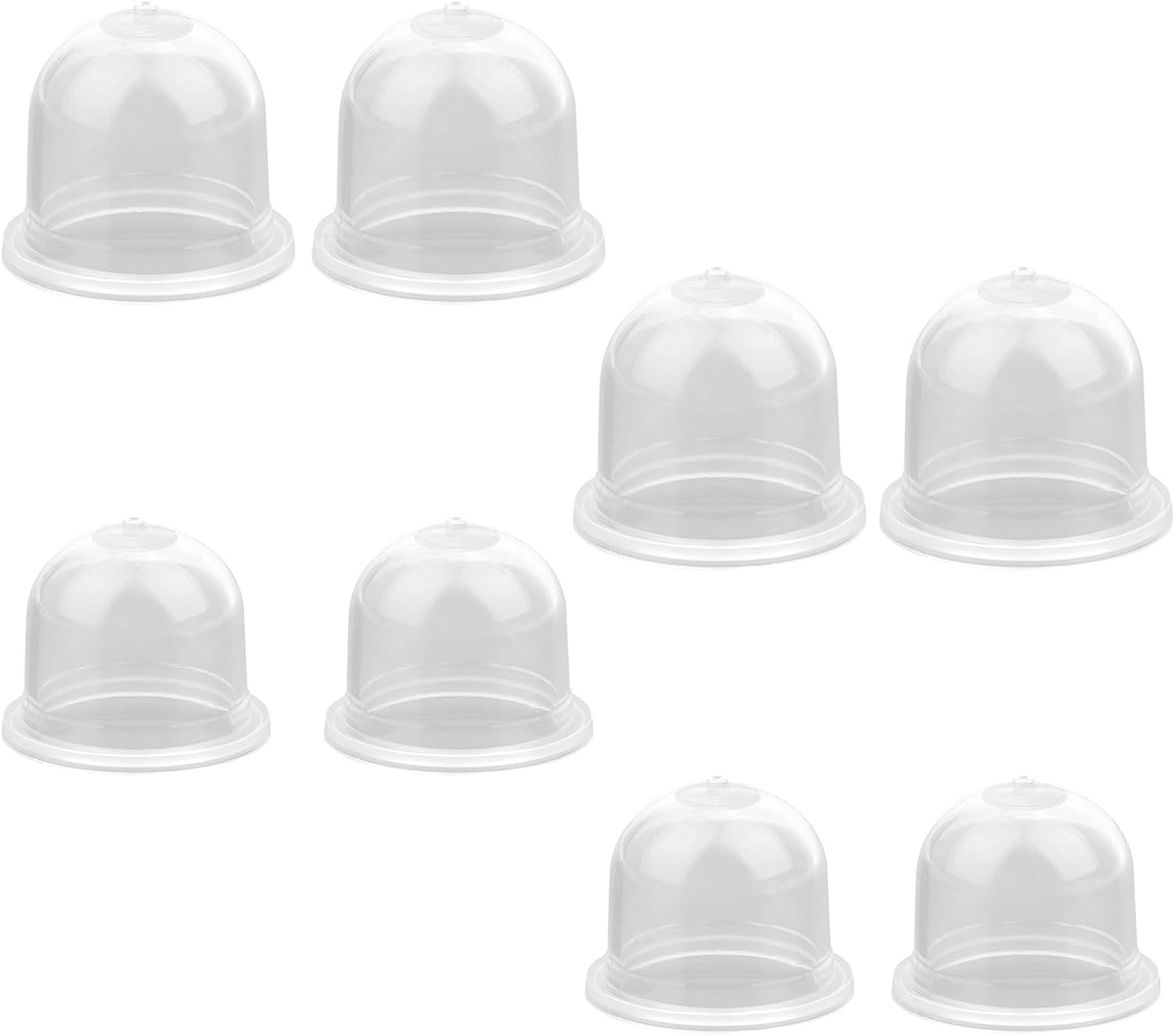 8pcs Carburetor Primer Bulbs Replacement, Transparent Weedeater Fuel Primer...