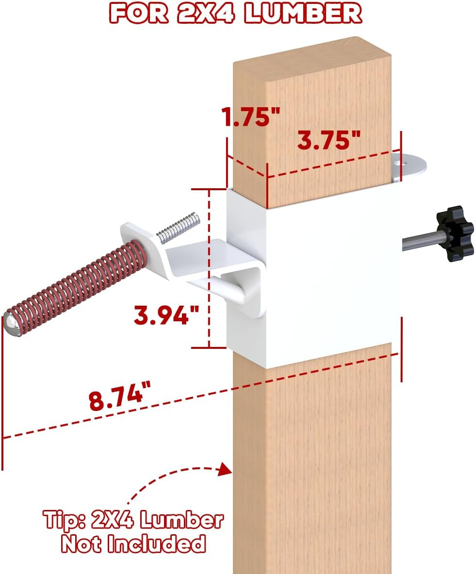 2X4 T Post Target Hanger, Tpost Bracket Metal AR500 Target Mount Stand Adjustabl