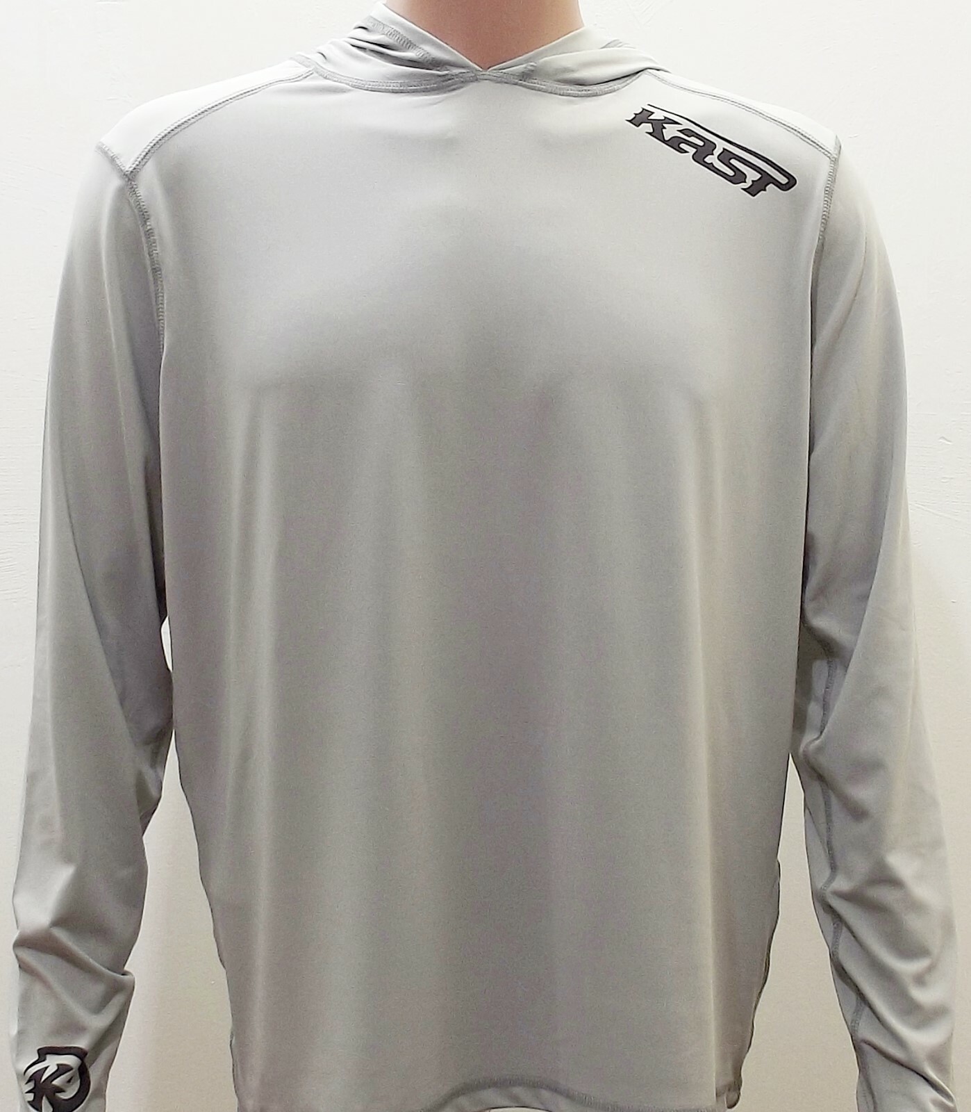 Kast Extreme Fishing Gear Ronin Tech Top Hooded Sun Shirt Storm Grey XL NWT OP