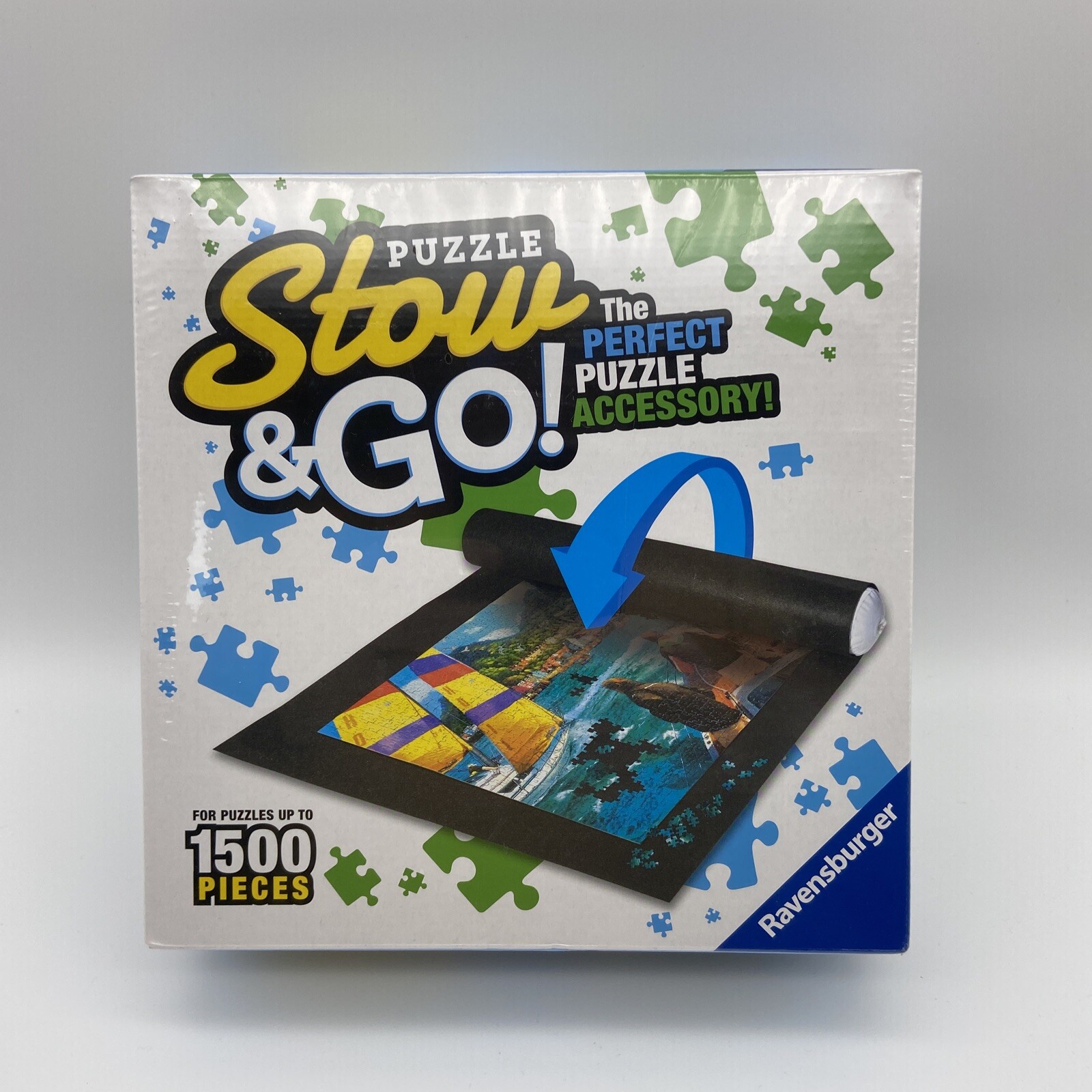 Ravensburger Puzzle Stow and Go Storage Roll up Mat 1500 Pcs 46x26 Inches NIB